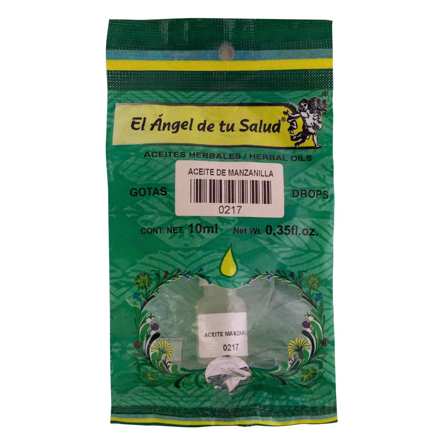 Aceite medicinal MANZANILLA ™ bolsa frasco 10ml