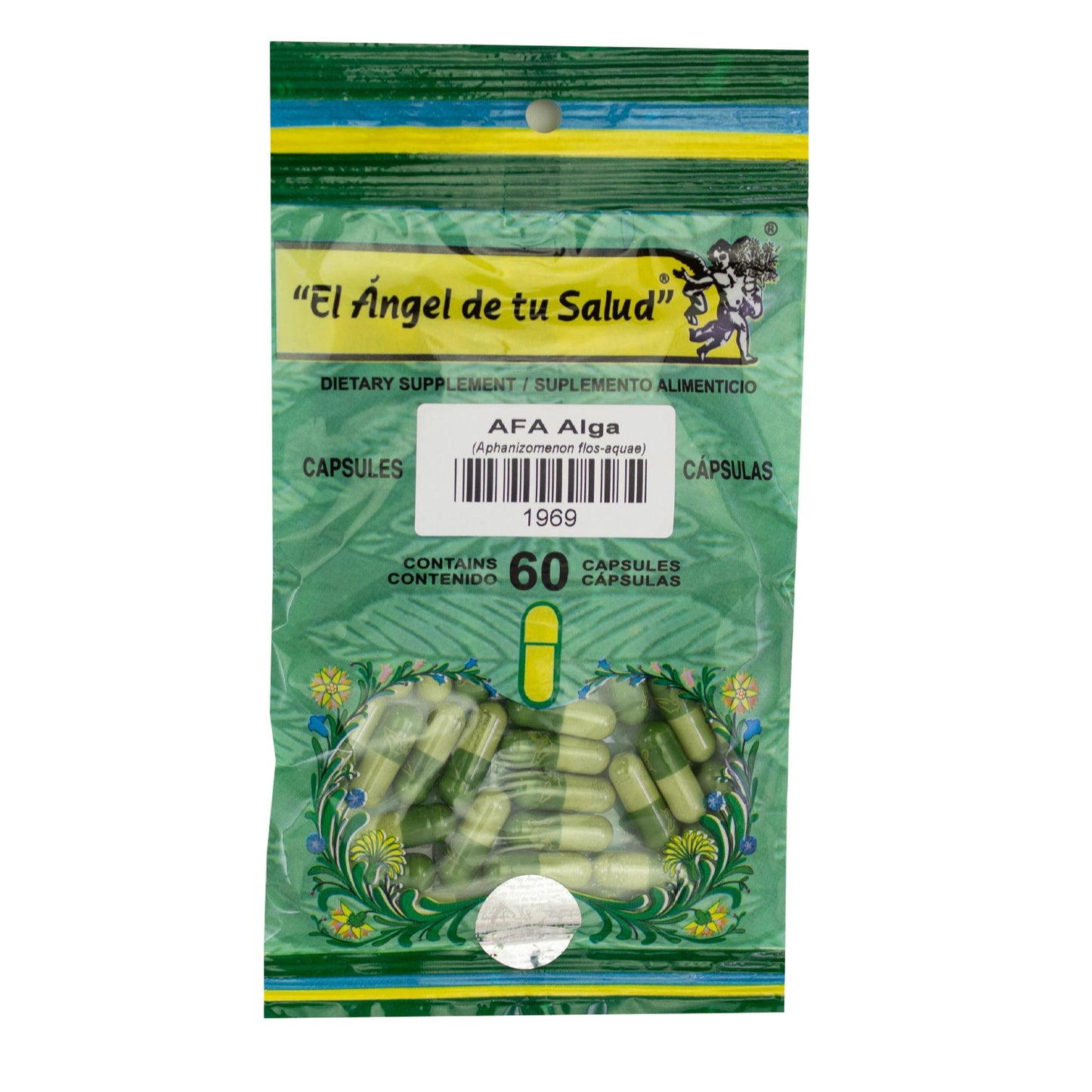 AFA Alga ™ Cápsula dura bolsa verde 60