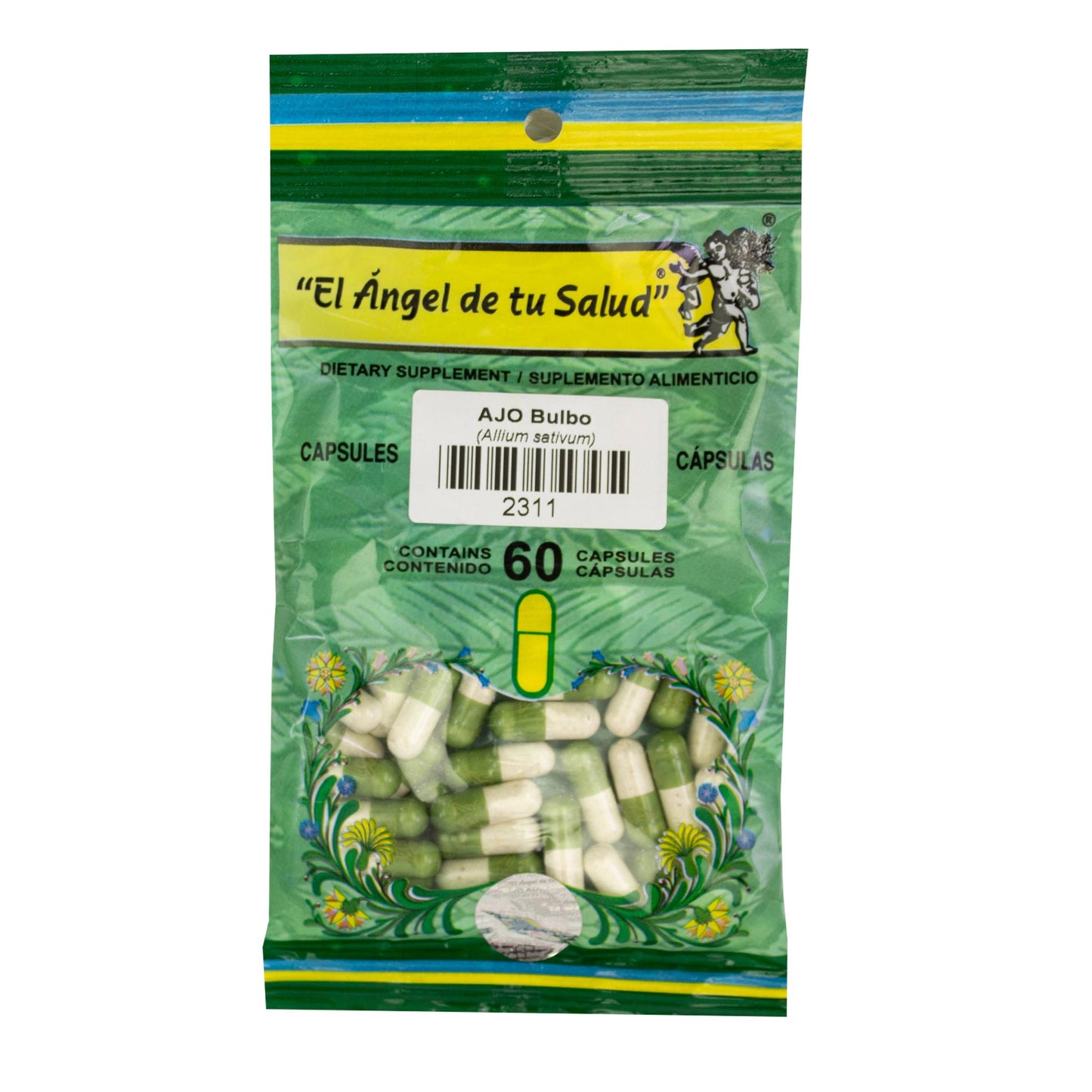 AJO Bulbo ™ Cápsula dura bolsa verde 60u