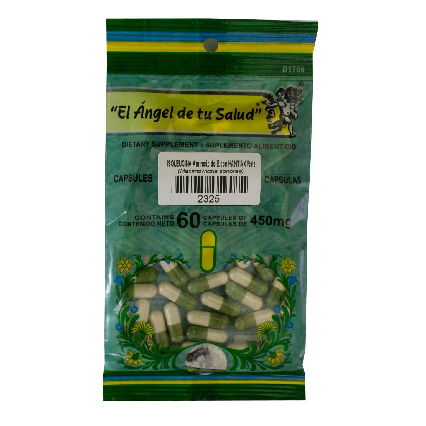 ISOLEUCINA con HANTYAX Raíz ™ Cápsula dura bolsa verde 60