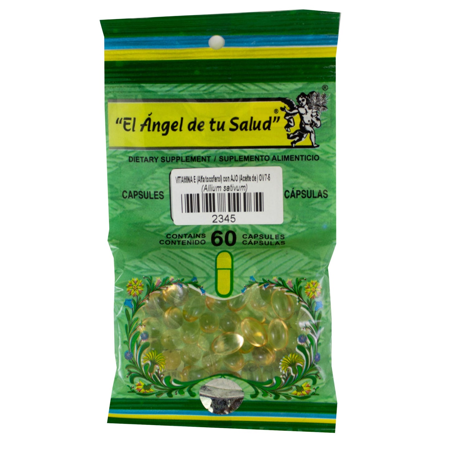 AJO con VITAMINA E ™ Cápsula blanda bolsa verde 60u