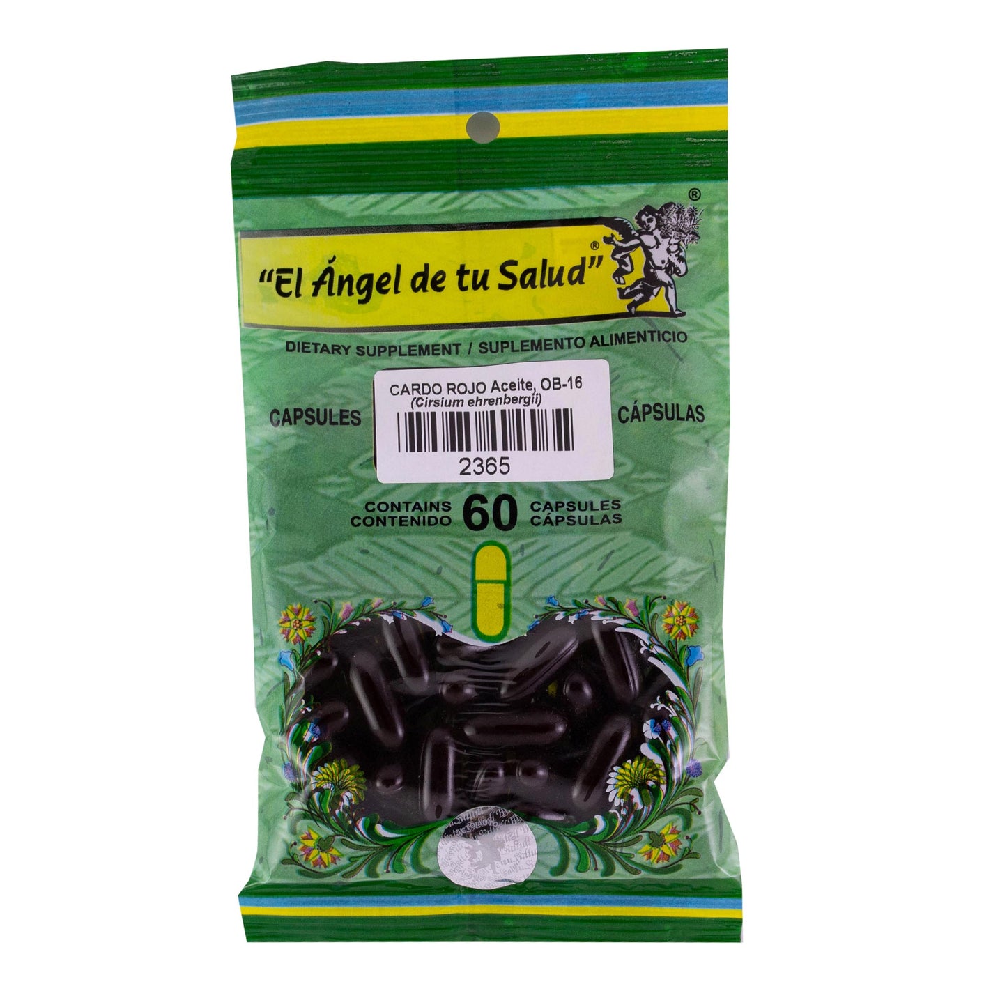 CARDO ROJO Aceite ™ Cápsula blanda bolsa verde 60