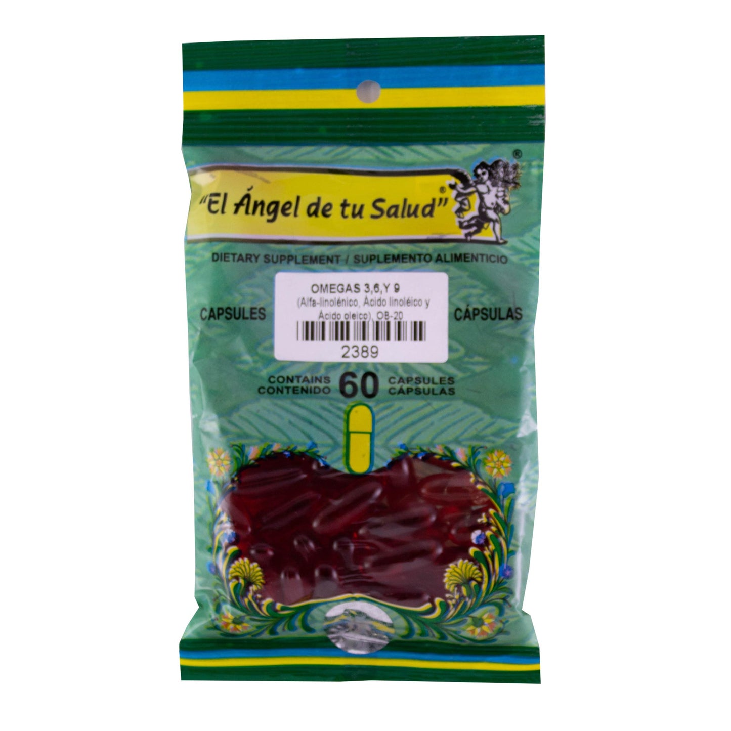 OMEGAS 3, 6 Y 9 Aceites ™ Cápsula blanda bolsa verde 60