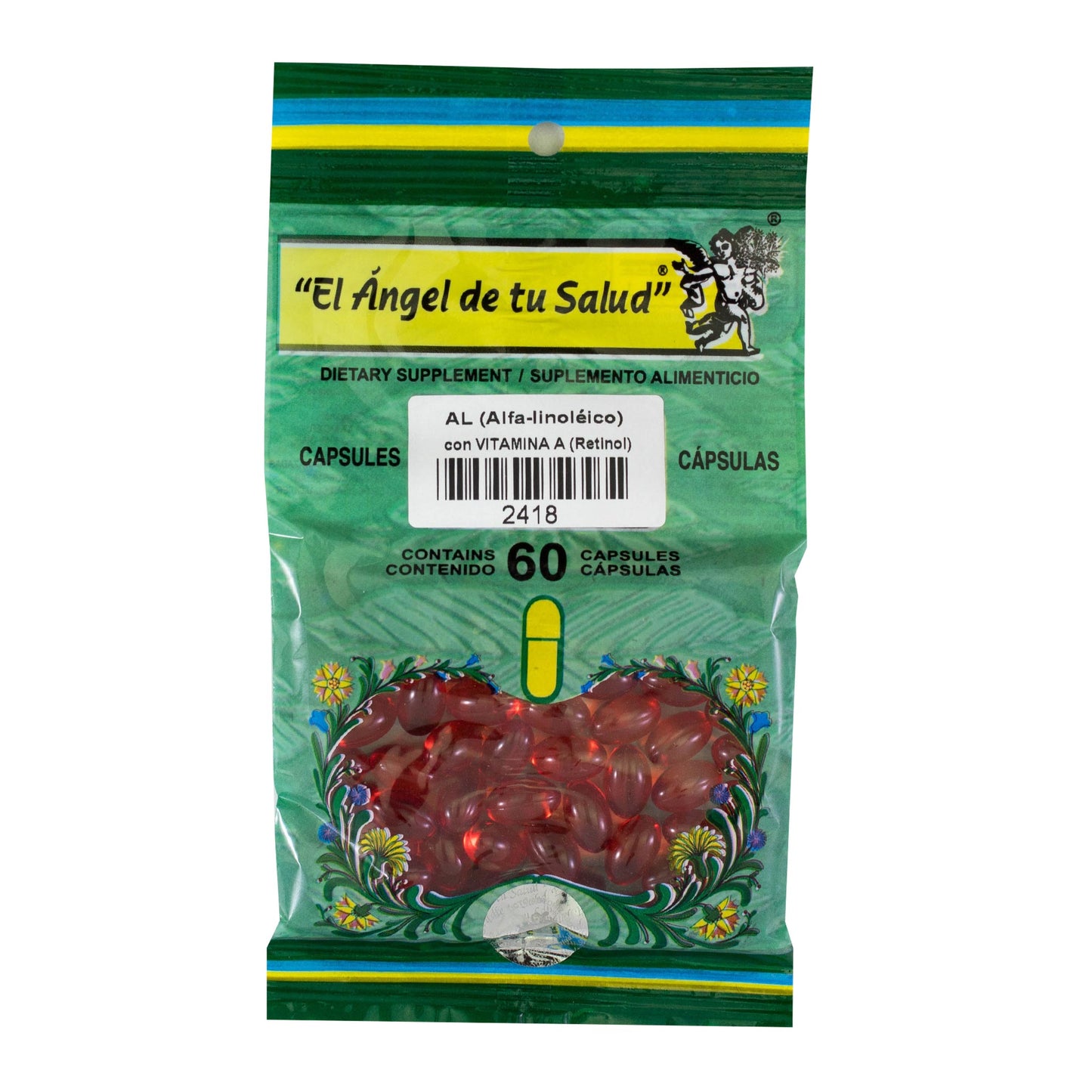 AL con VITAMINA A ™ Cápsula blanda bolsa verde 60