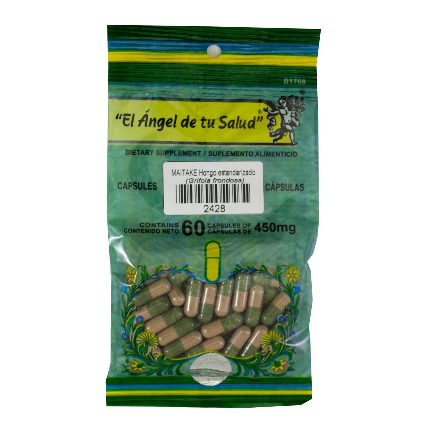 MAITAKE hongo ™ Cápsula dura bolsa verde 60