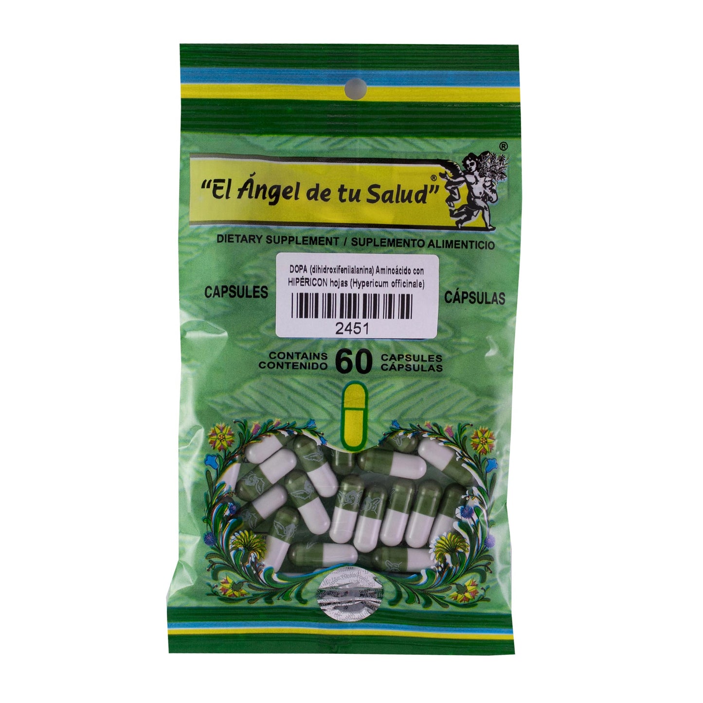 HIPERICÓN con DOPA ™ Cápsula dura bolsa verde 60u