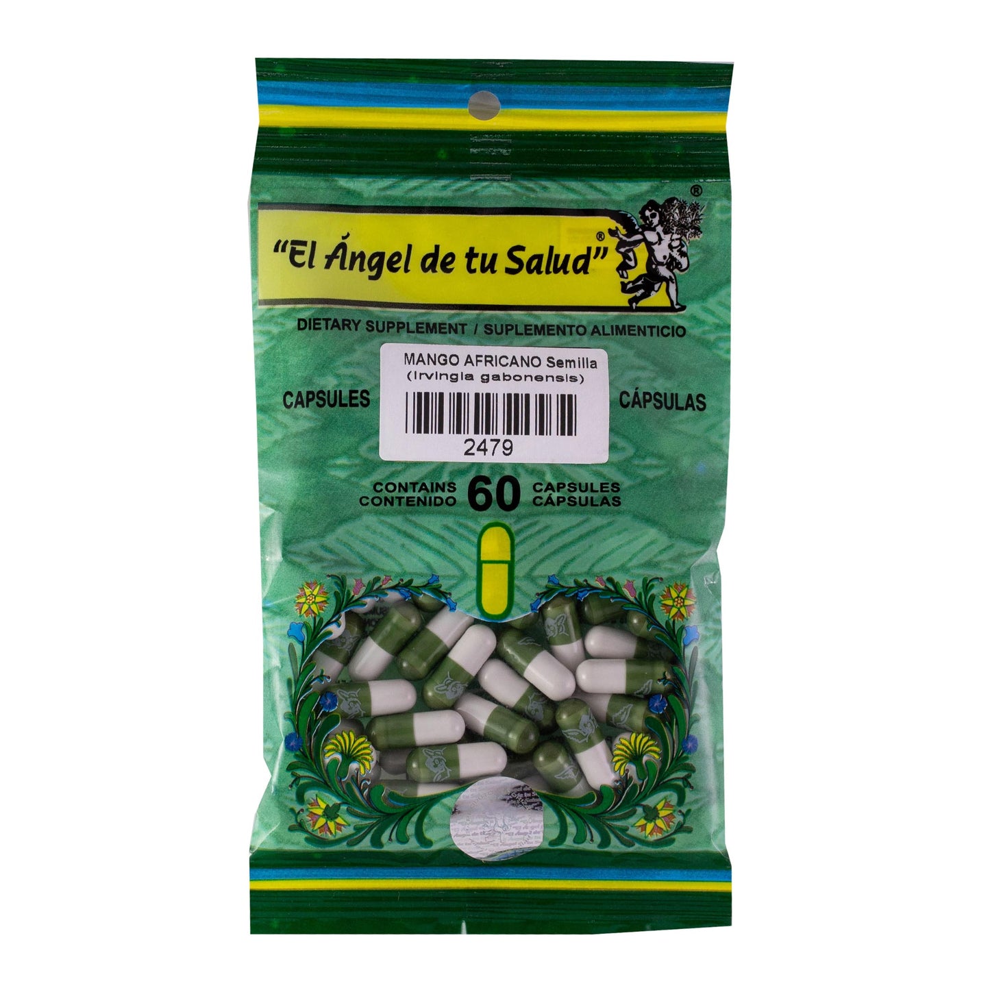 MANGO AFRICANO Semilla ™ Cápsula dura bolsa verde 60u