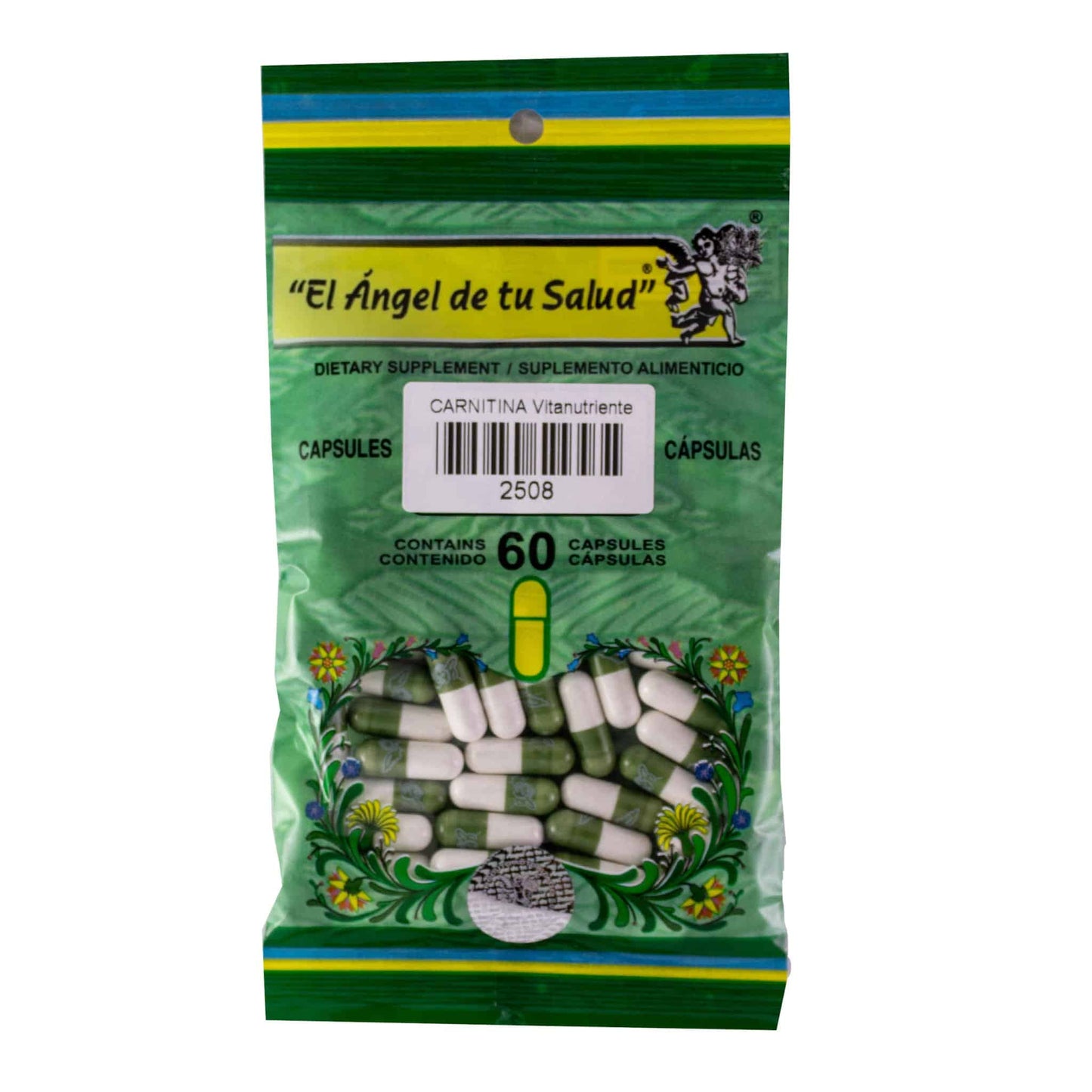 CARNITINA ™ Cápsula dura bolsa verde 60
