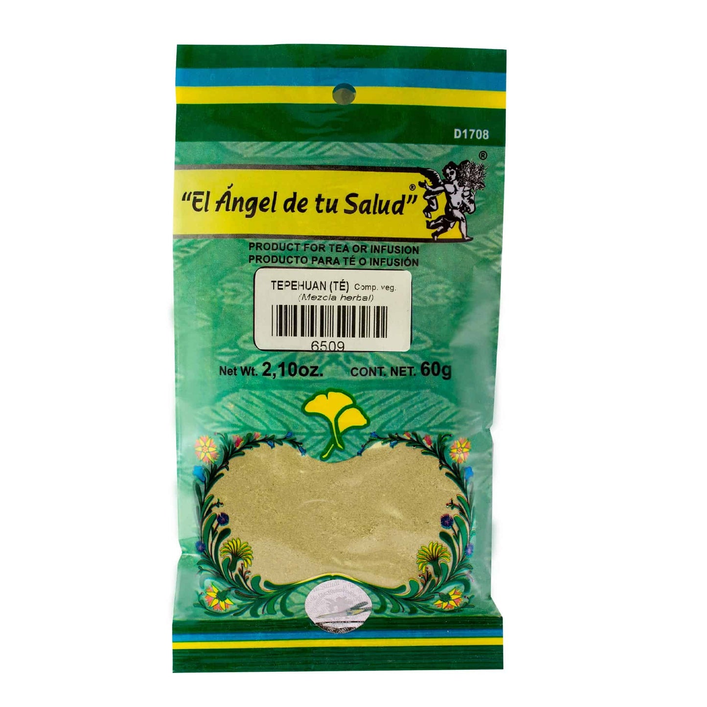 TEPEHUAN (té) compuesto vegetal ™ Polvo bolsa verde 60g