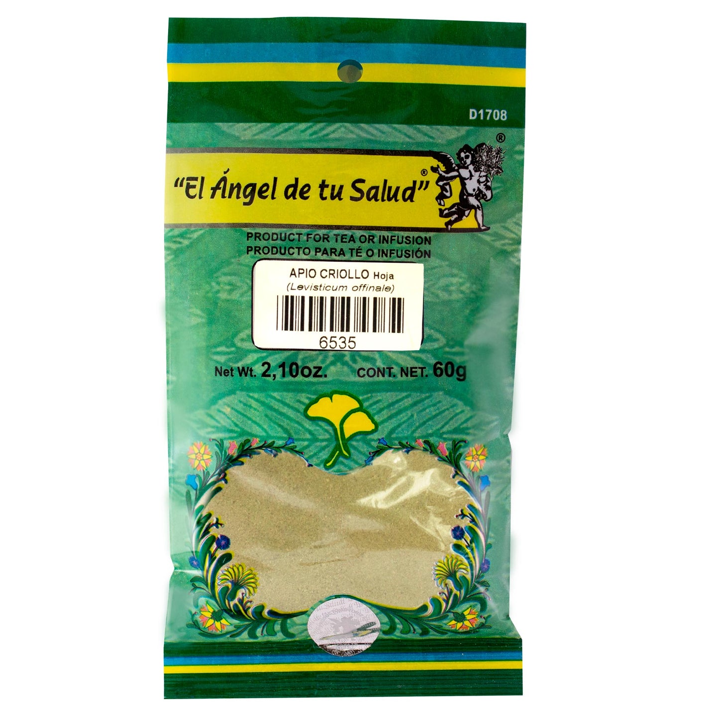 APIO CRIOLLO hojas con tallo ™ Polvo bolsa verde 60g