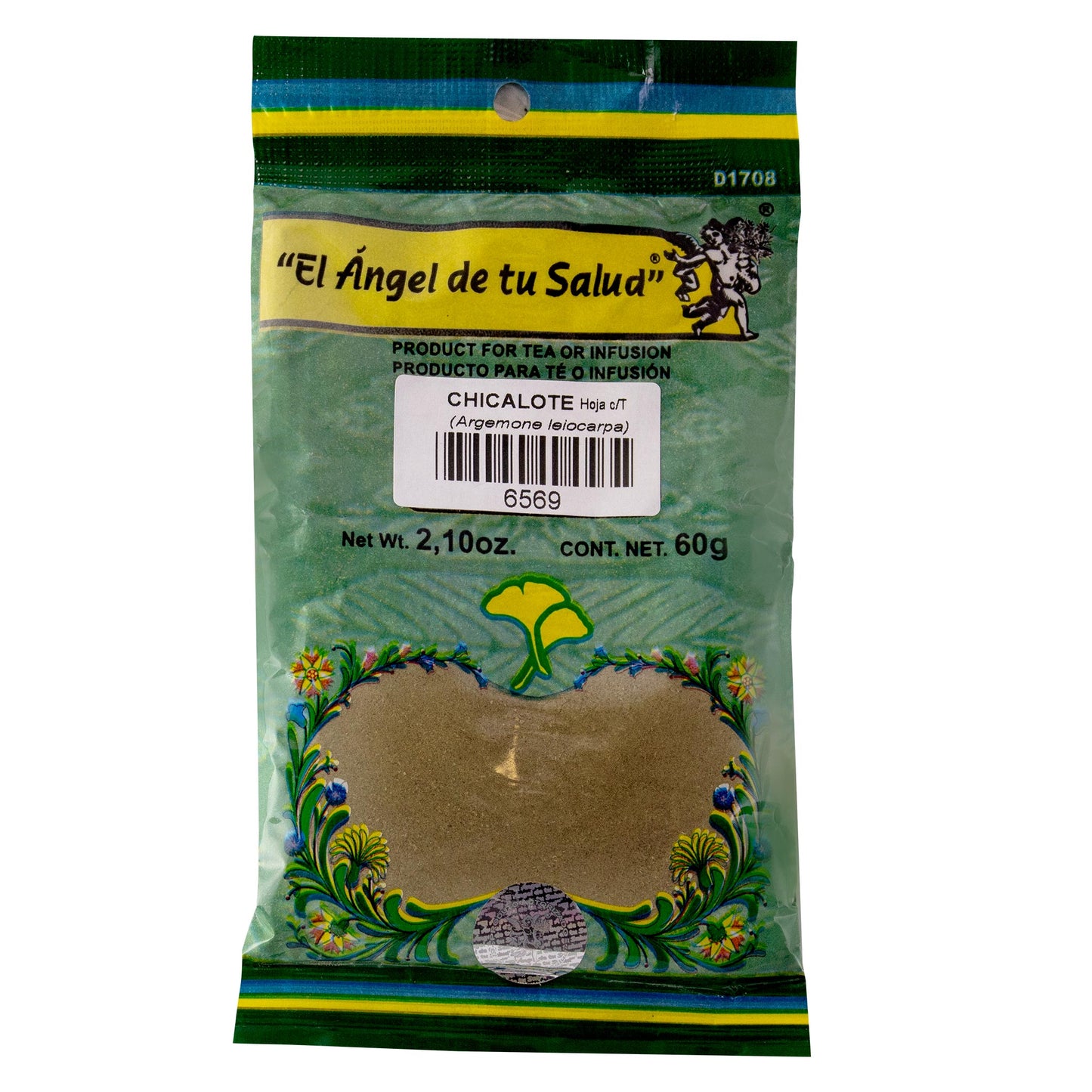 CHICALOTE hojas con tallo ™ Polvo bolsa verde 60g