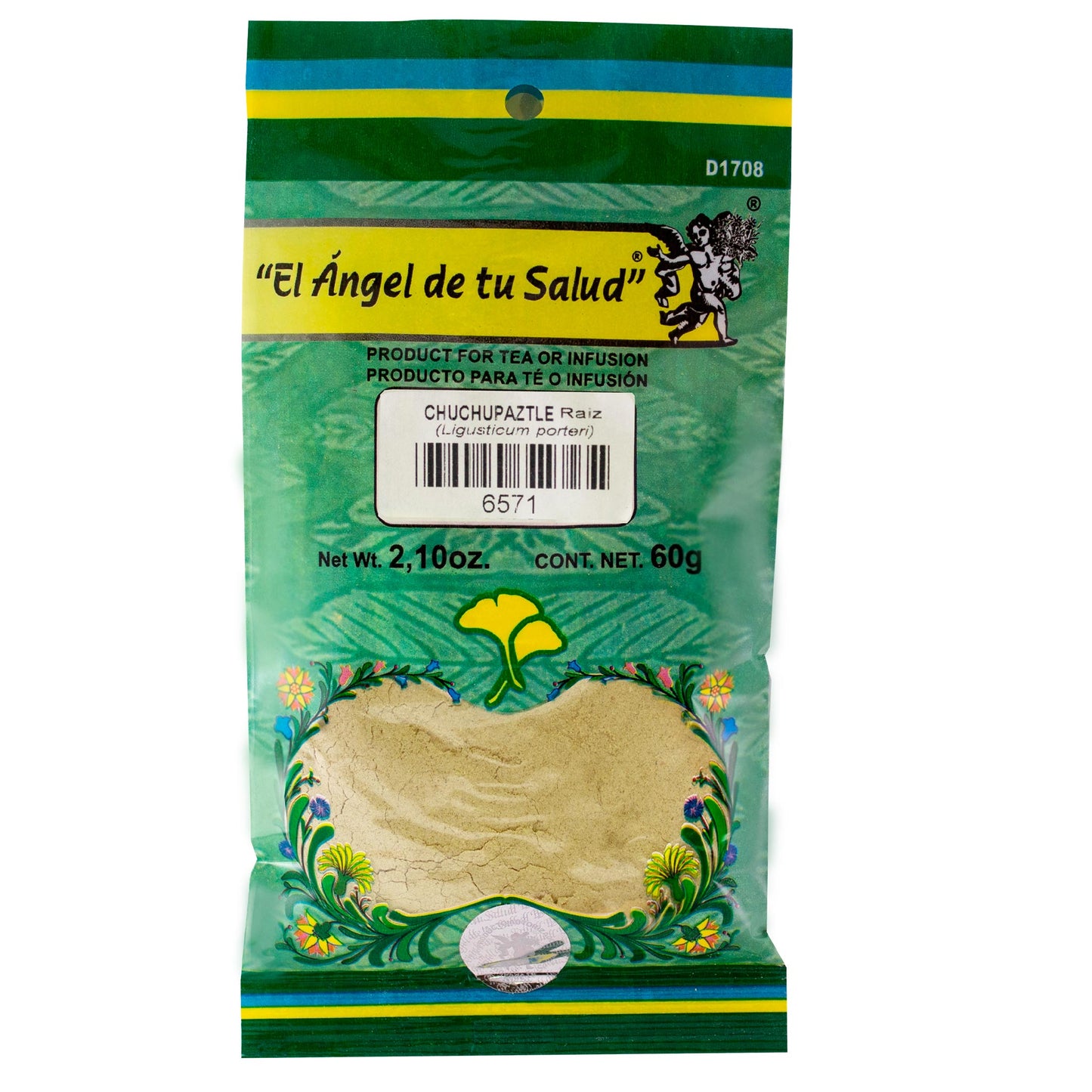 CHUCHUPAZTLE raíz ™ Polvo bolsa verde 60g