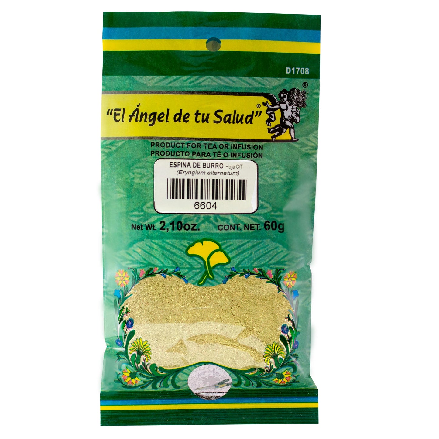 ESPINA DE BURRO hojas con tallo ™ Polvo bolsa verde 60g