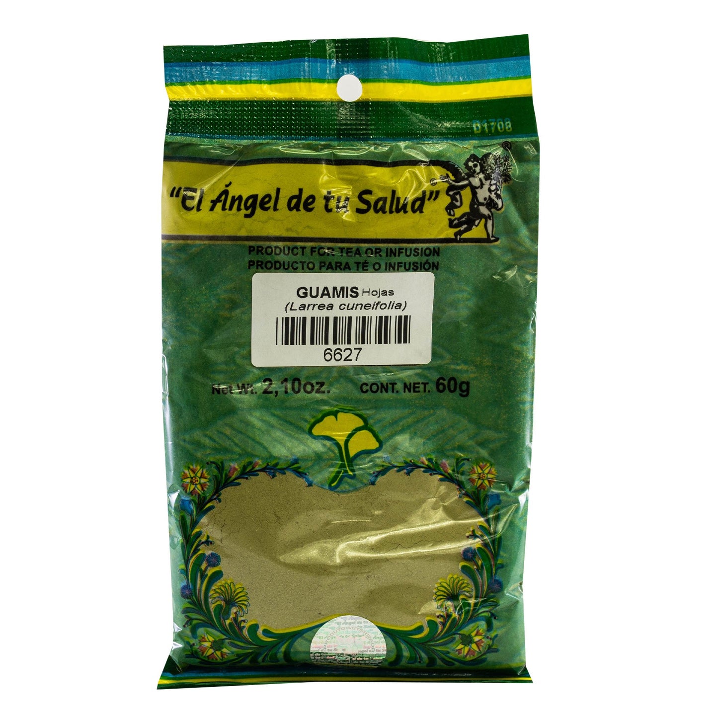 GUAMIS hojas ™ Polvo bolsa verde 60g