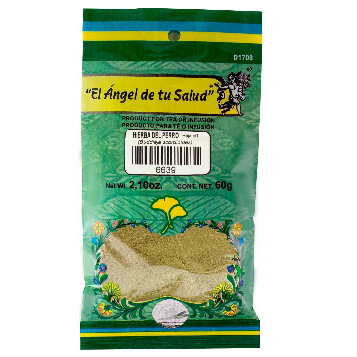 HIERBA DEL PERRO hojas con tallo ™ Polvo bolsa verde 60g