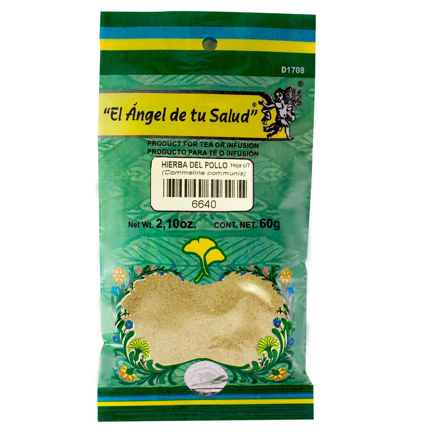 HIERBA DEL POLLO hojas con tallo ™ Polvo bolsa verde 60g