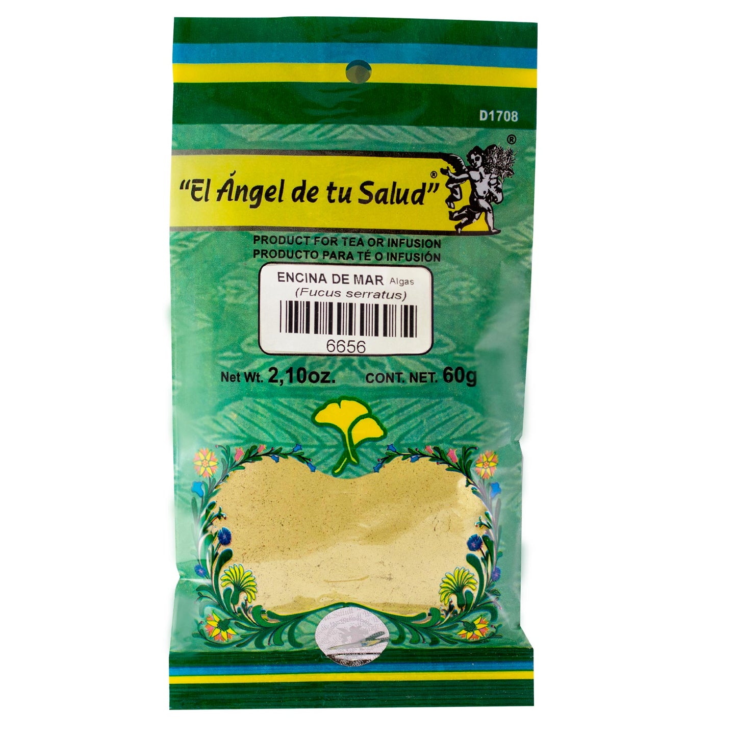 ENCINA DE MAR Algas ™ Polvo bolsa verde 60g