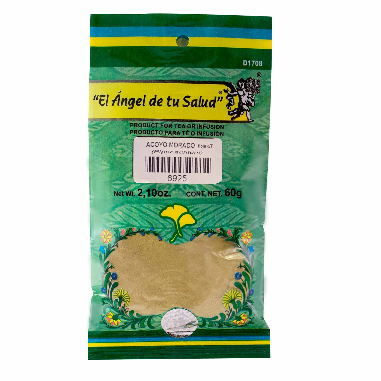 ACOYO MORADO hojas con tallo ™ Polvo bolsa verde 60g