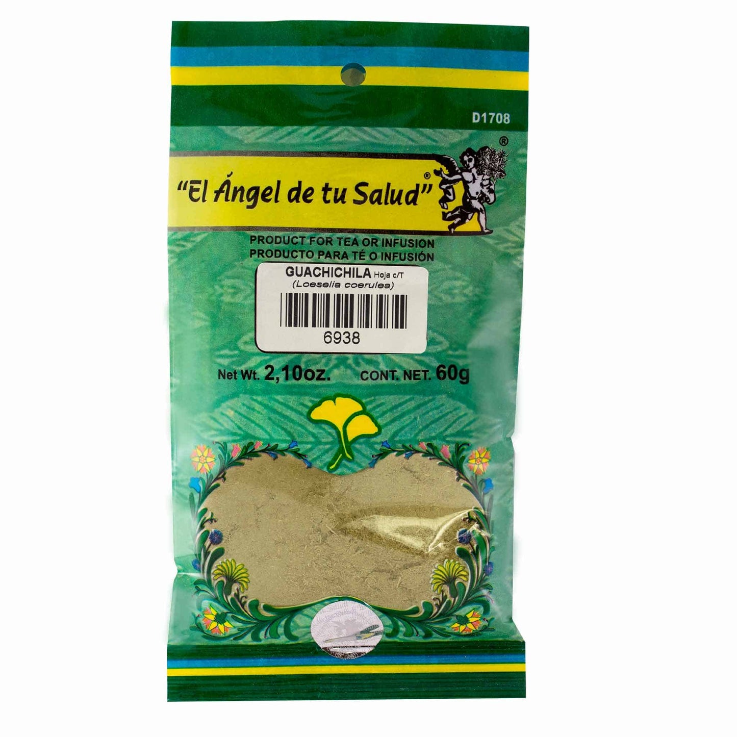 GUACHICHILA hojas con tallo ™ Polvo bolsa verde 60g