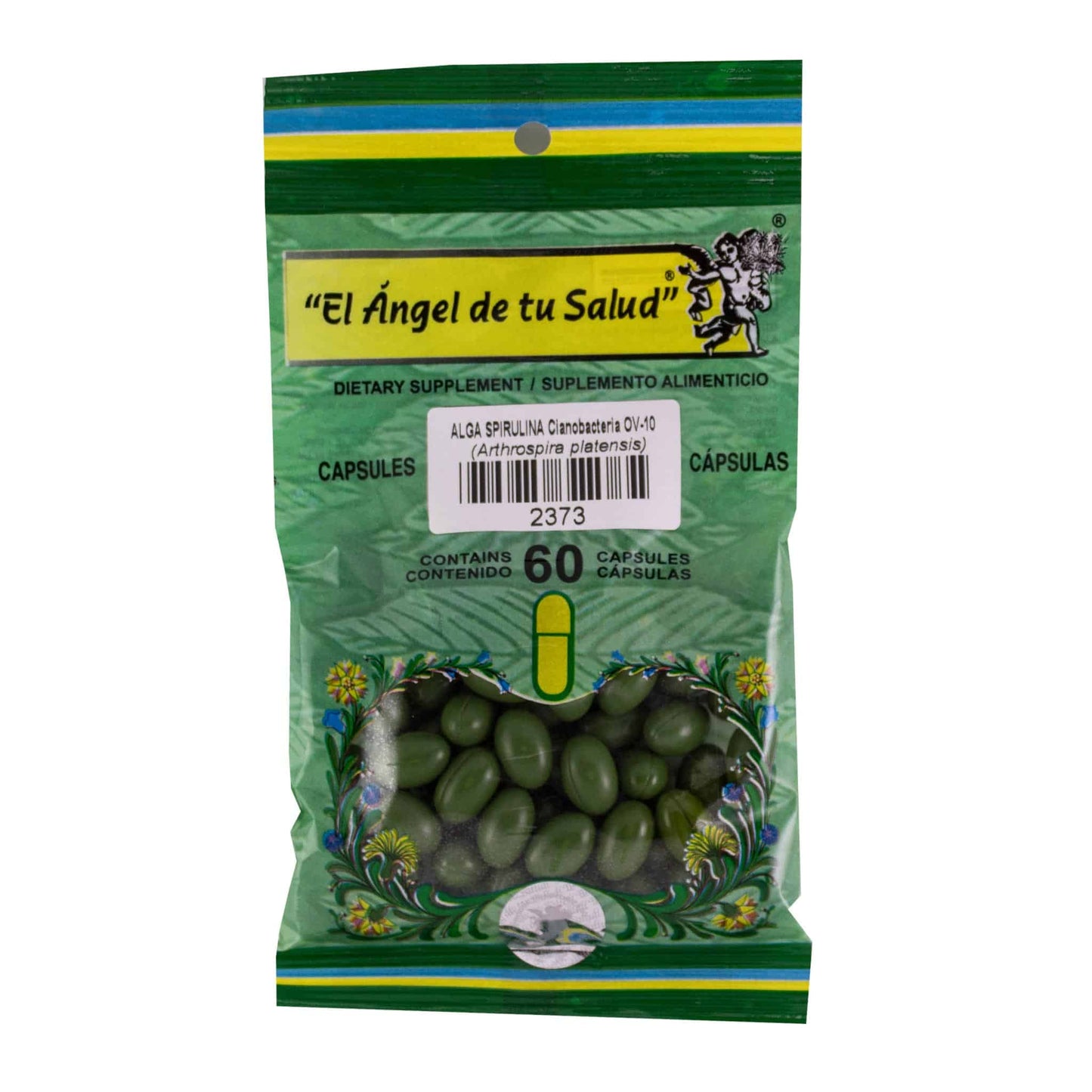 ALGA SPIRULINA ™ Cápsulas adultos bolsa con 60