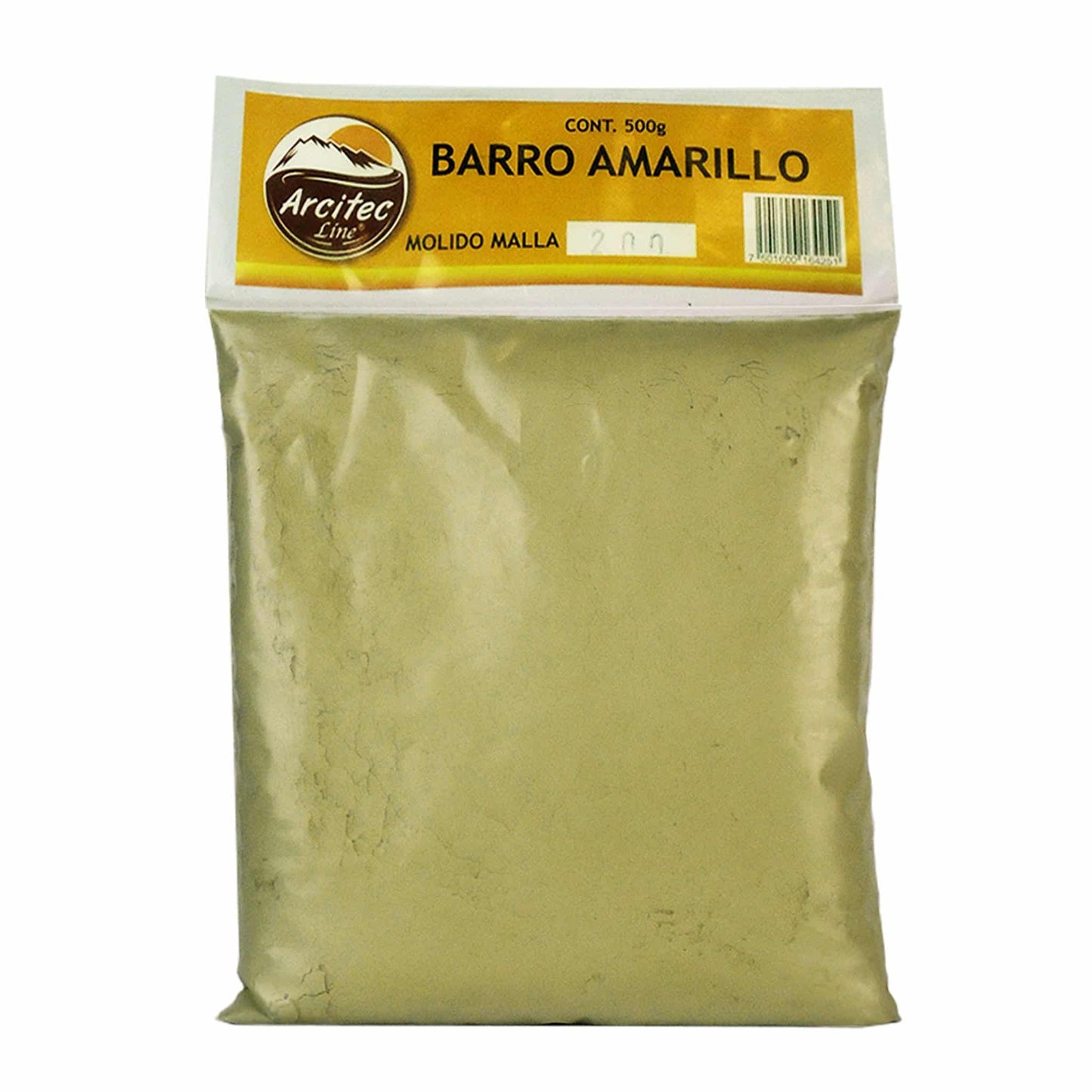 Polvo ARCITEC LINE ® barro amarillo bolsa 500g