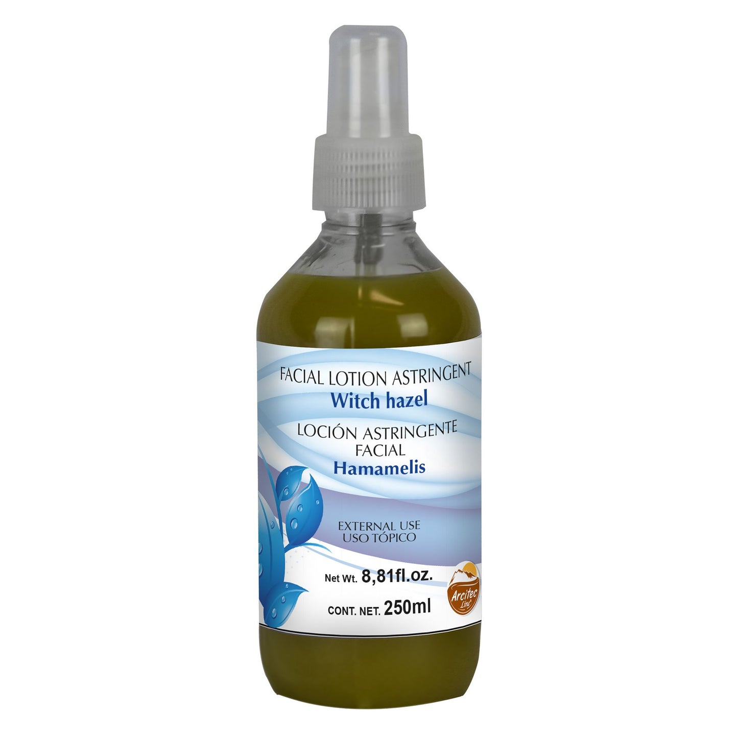 Loción facial ARCITEC LINE ® hojas de hamamelis frasco 250ml