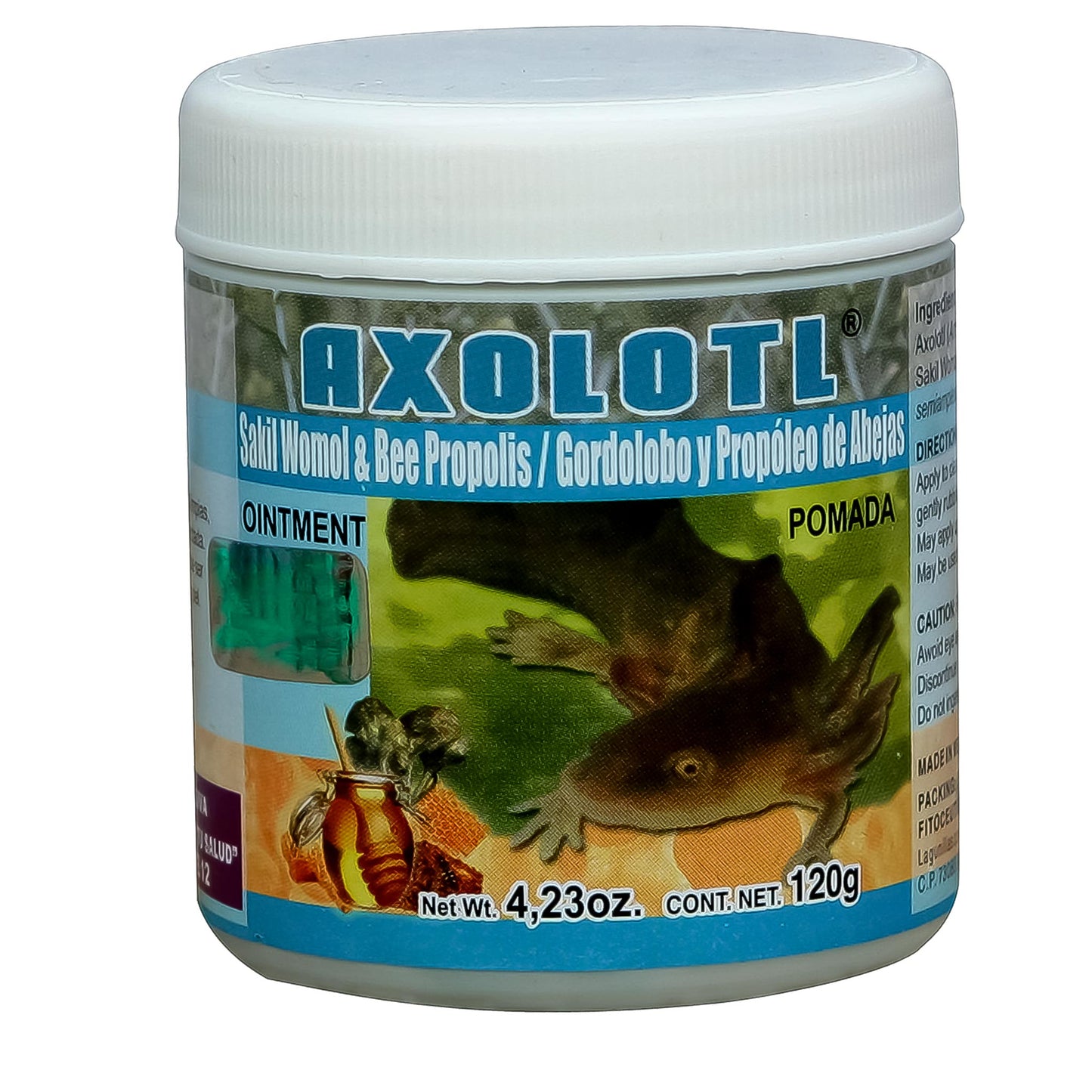 Pomada AXOLOTL ® gordolobo y propóleo de abejas tarro 120g