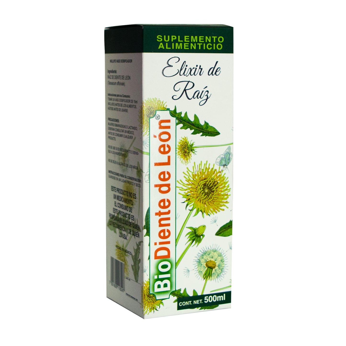 Elixir BIODIENTE DE LEÓN ® diente de león caja frasco 500ml