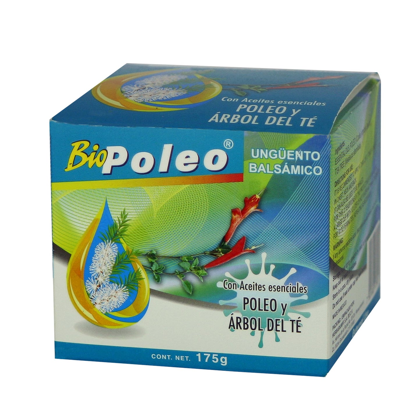 Ungüento balsamico BIOPOLEO ® poleo y árbol del té caja 170g