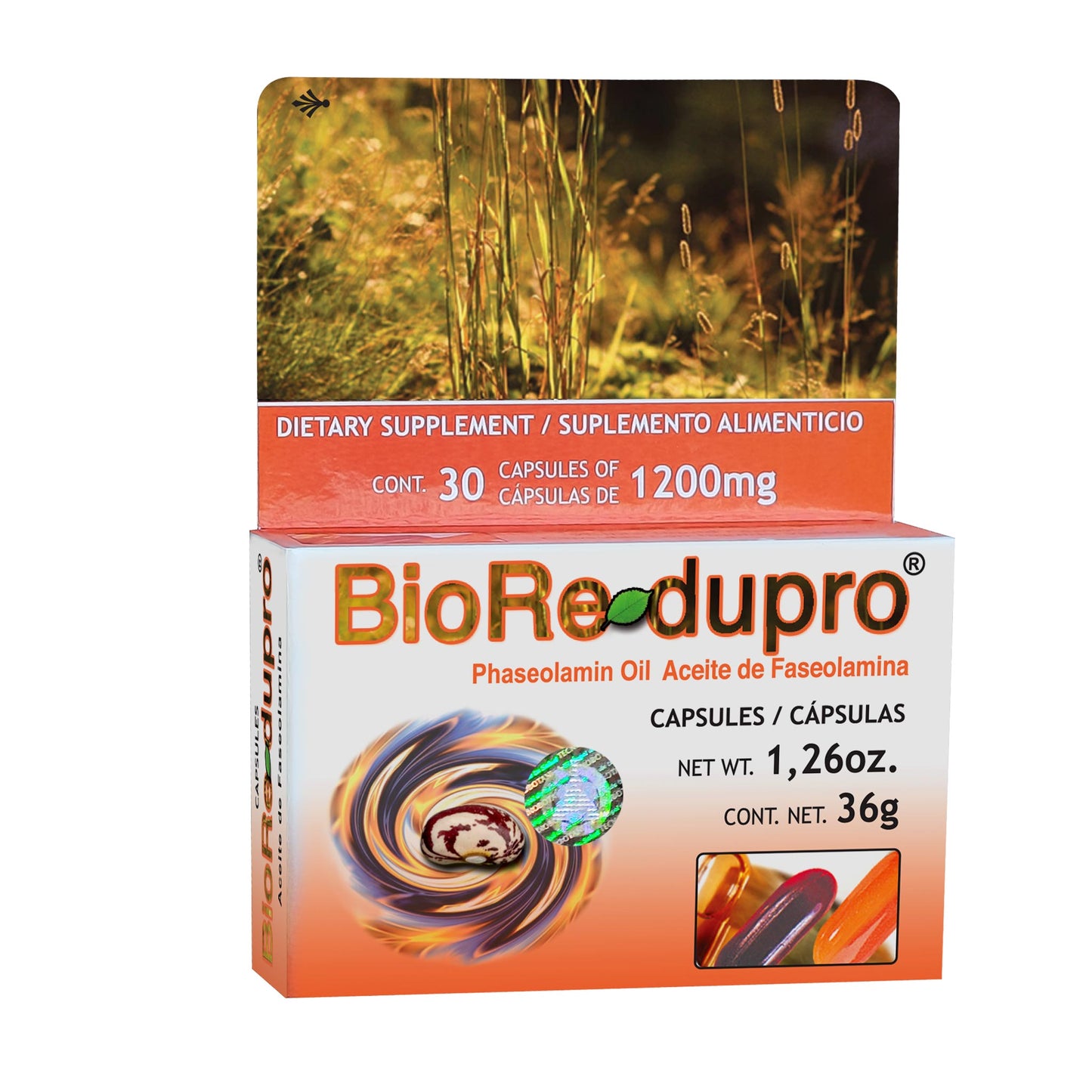 Cápsulas BIOREDUPRO ® aceite de faseolamina caja blister 30u