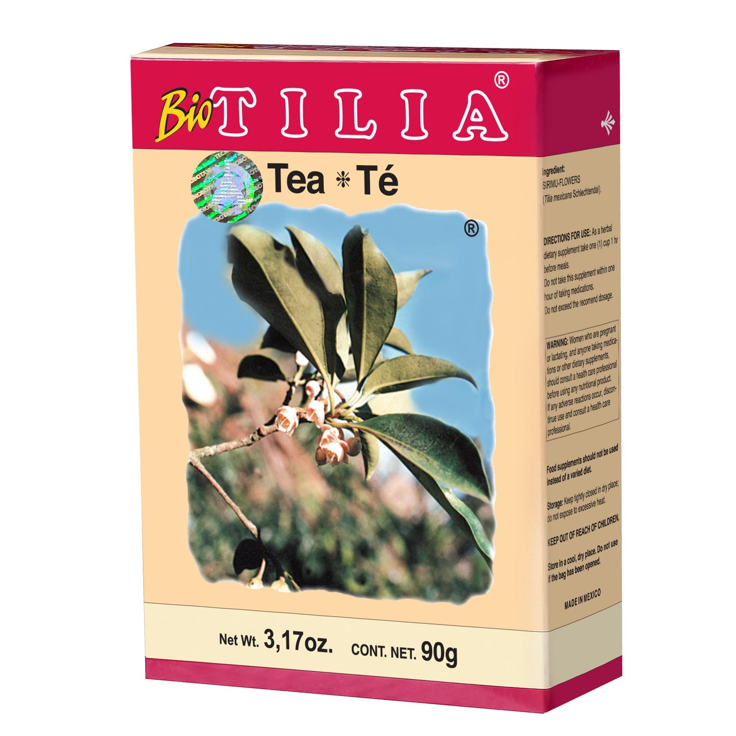 Té granulado BIOTILIA ® flor de tila de bolita caja 90g