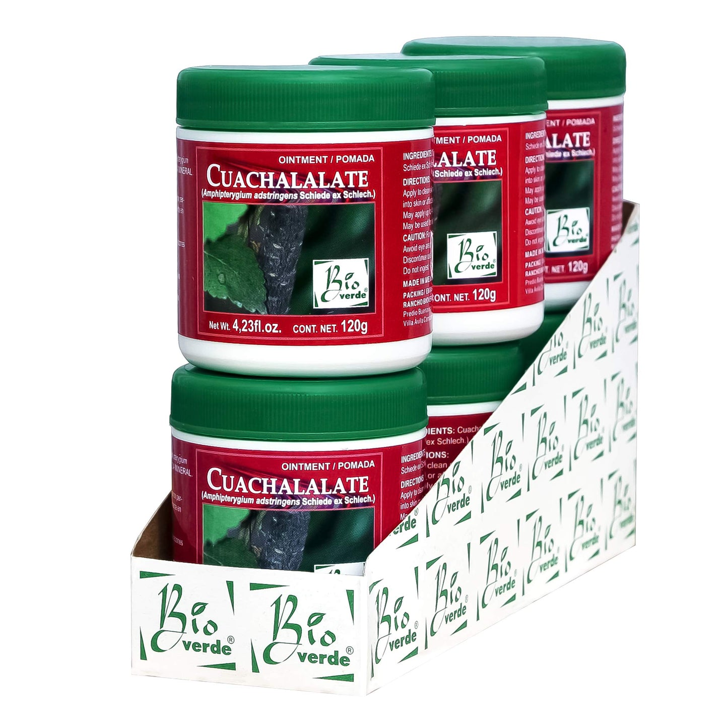 Pomada BIOVERDE ® cuachalalate 6 tarros de 120g