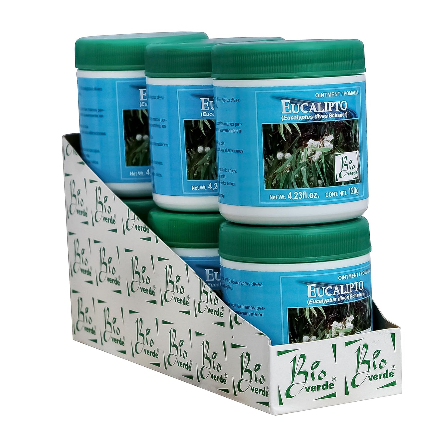 Pomada BIOVERDE ® eucalipto 6 tarros de 120g