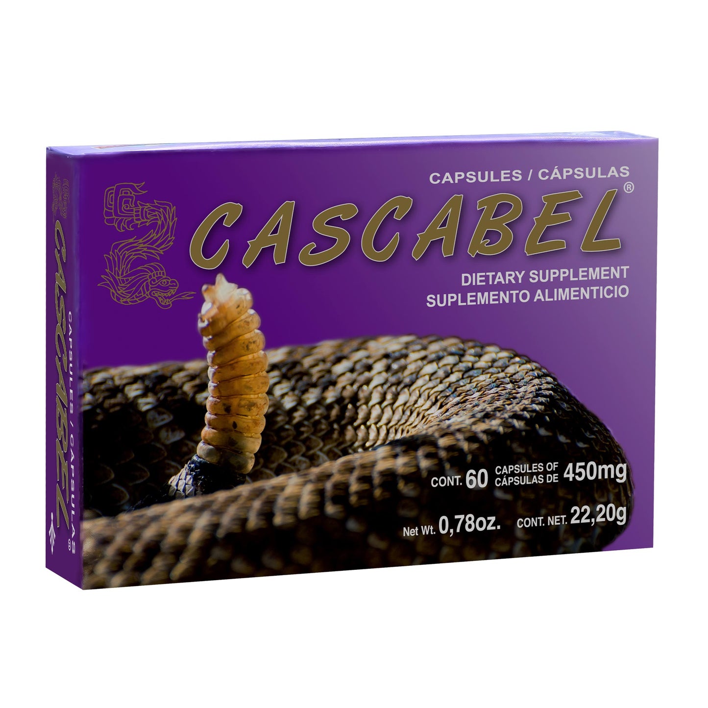 Cápsulas CASCABEL ® víbora de cascabel caja blister 60