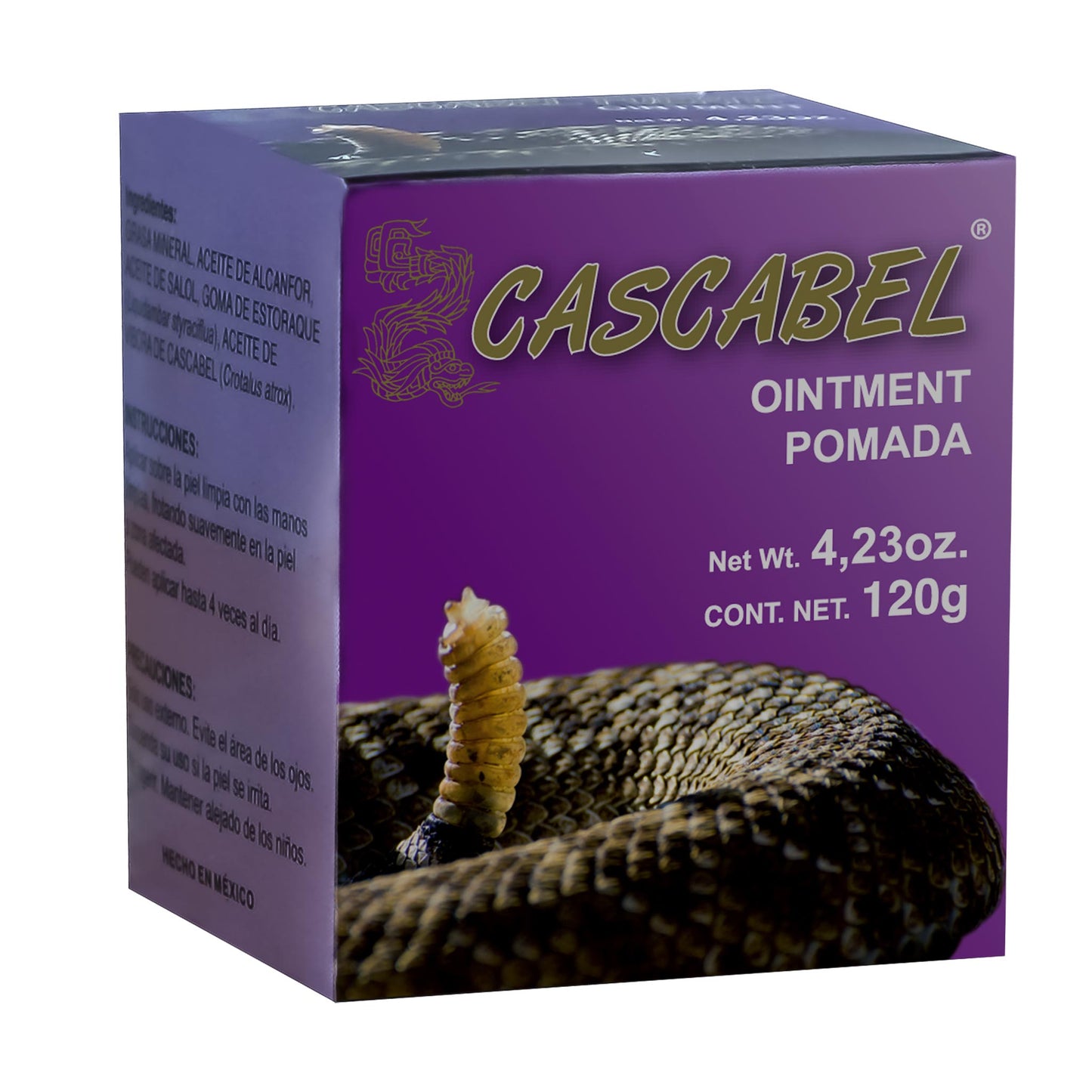 Pomada CASCABEL ® víbora de cascabel tarro 120g