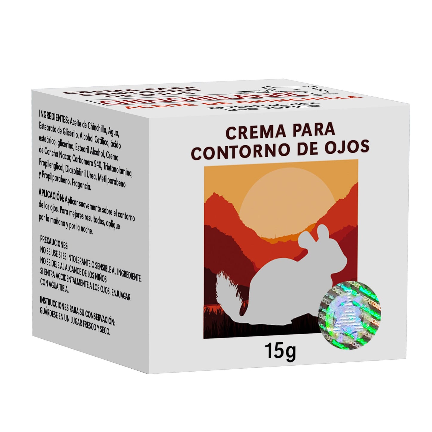 Crema contorno de ojos CHINCHILLANOL ® aceite de chinchilla tarro 15g