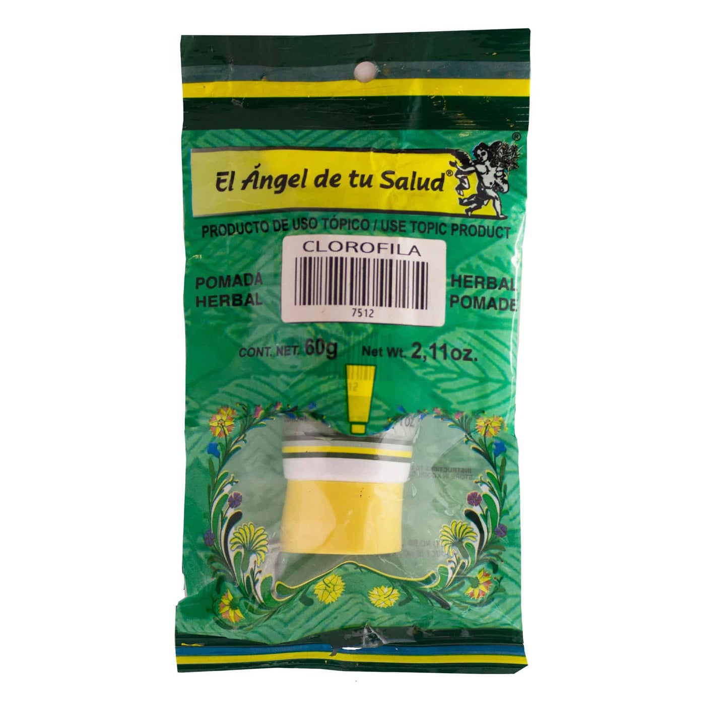 CLOROFILA POMADA ™ Bolsa con tubo de 60g