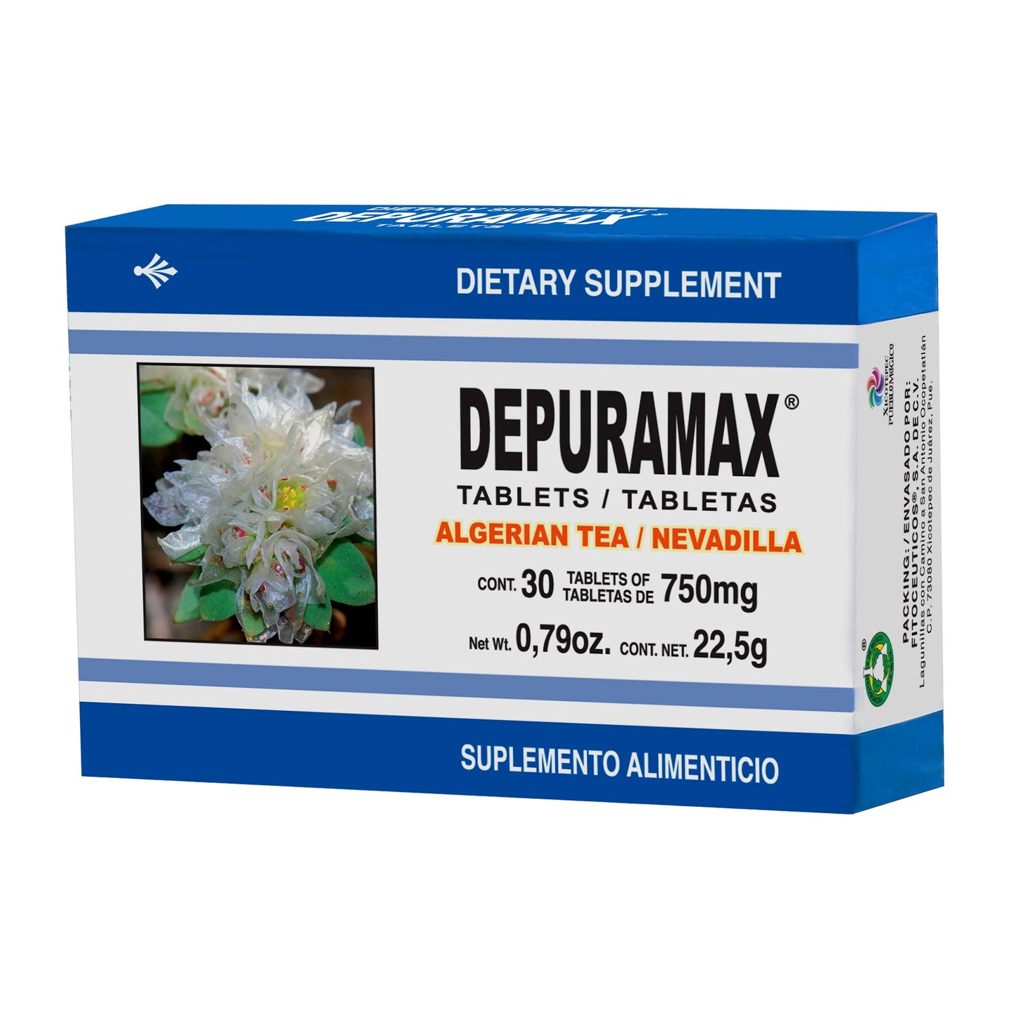 Tabletas DEPURAMAX ® nevadilla caja blister 30