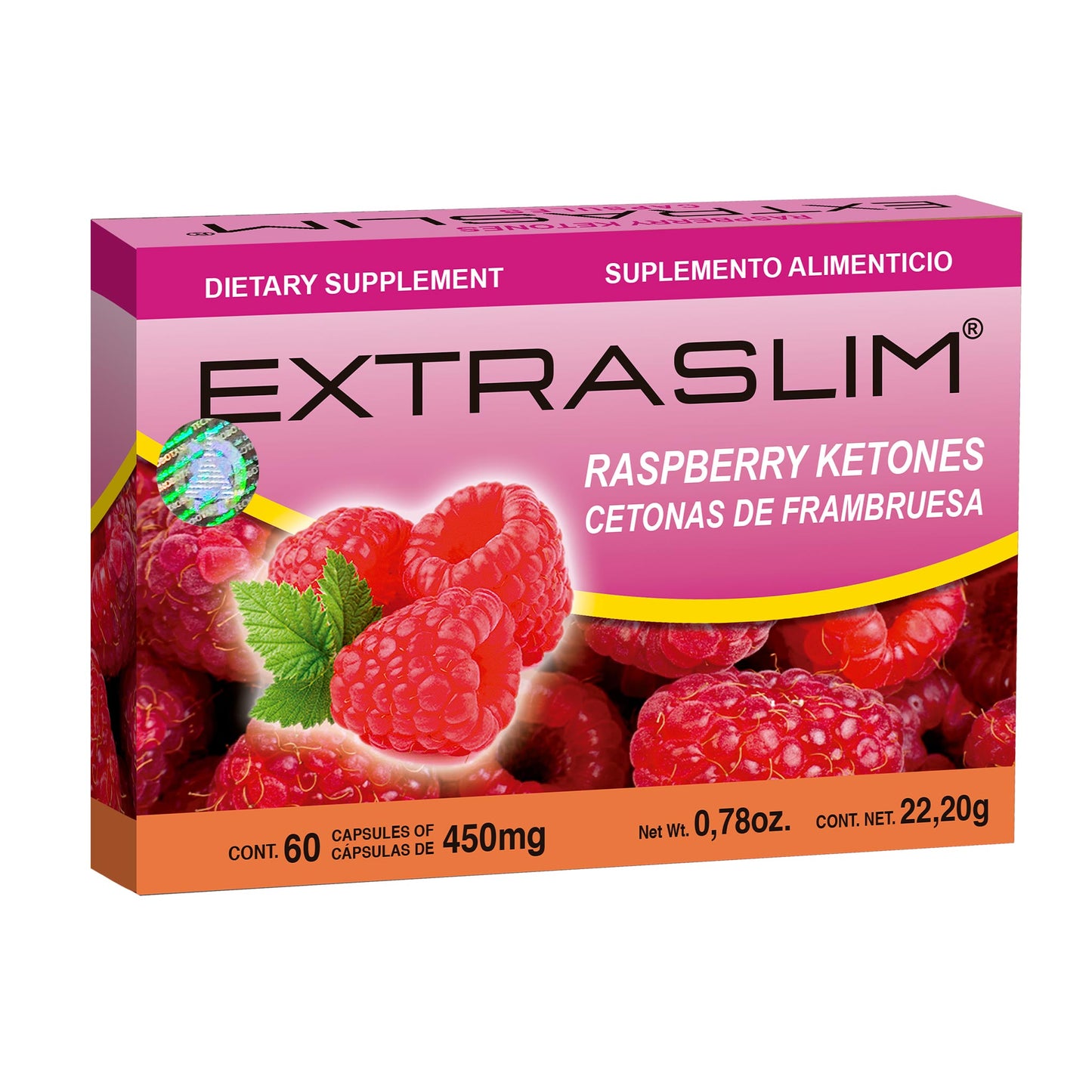 Cápsulas EXTRASLIM ® cetonas de frambuesa caja blister 60u