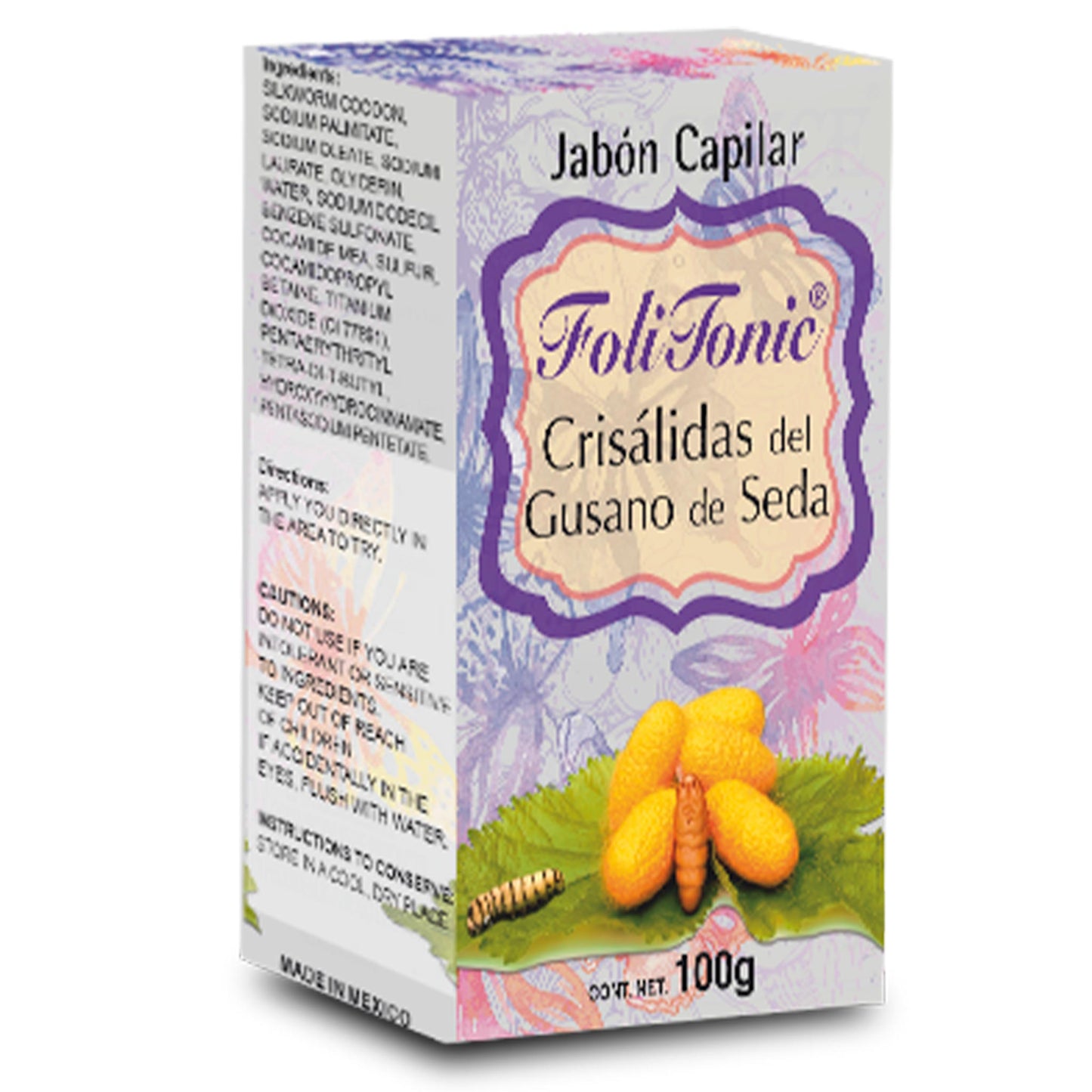 Jabón capilar FOLITONIC ® crisalidas caja barra 100g