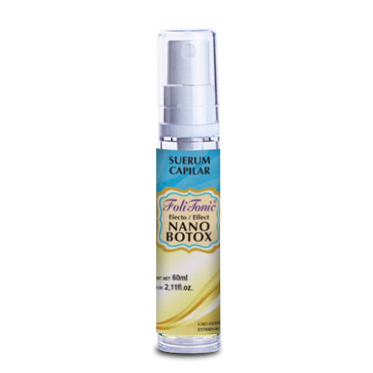 Suerum capilar FOLITONIC ® nano botox caja frasco aspersor 60ml