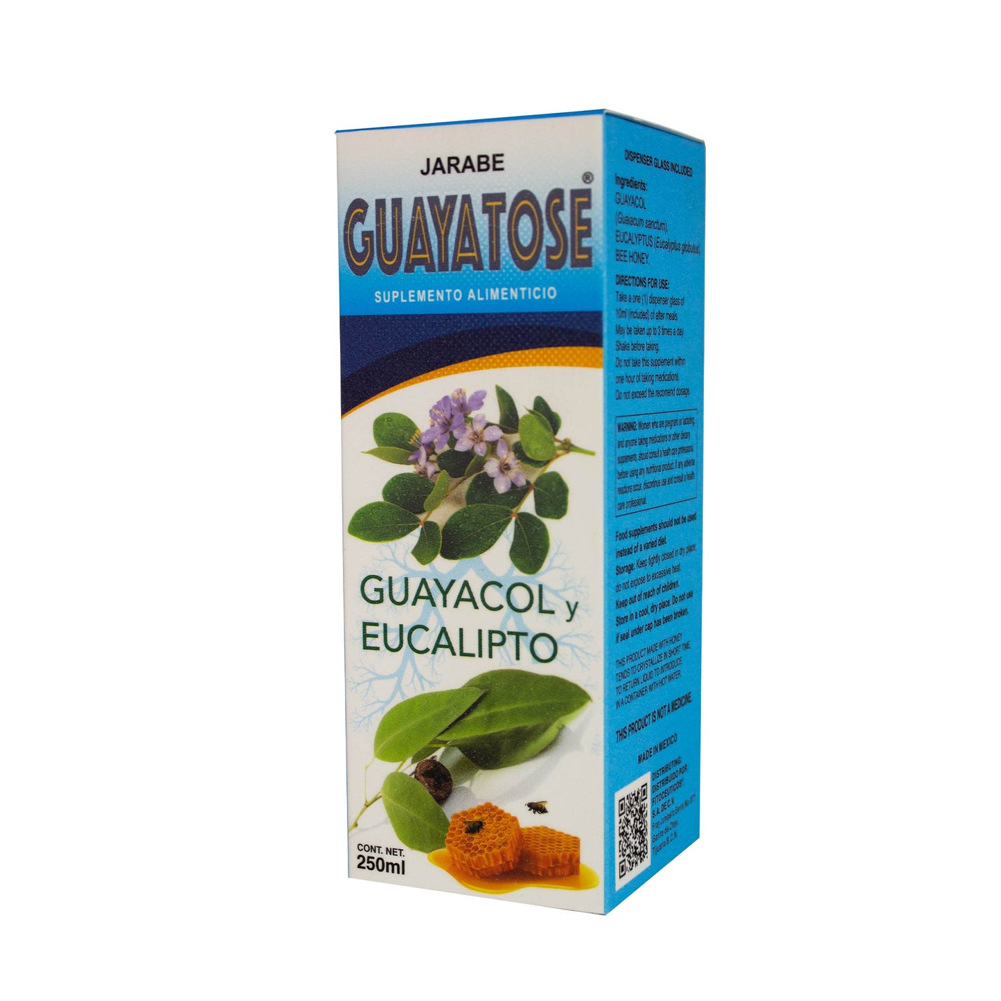 Jarabe GUAYATOSE ® guayacol y eucalipto caja frasco 250ml