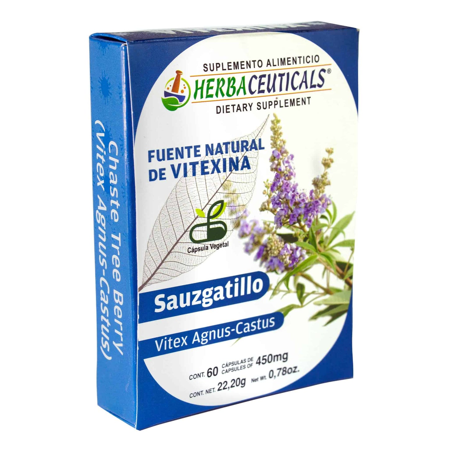 Cápsulas HERBACEUTICALS ® bayas de sauzgatillo caja blister 60