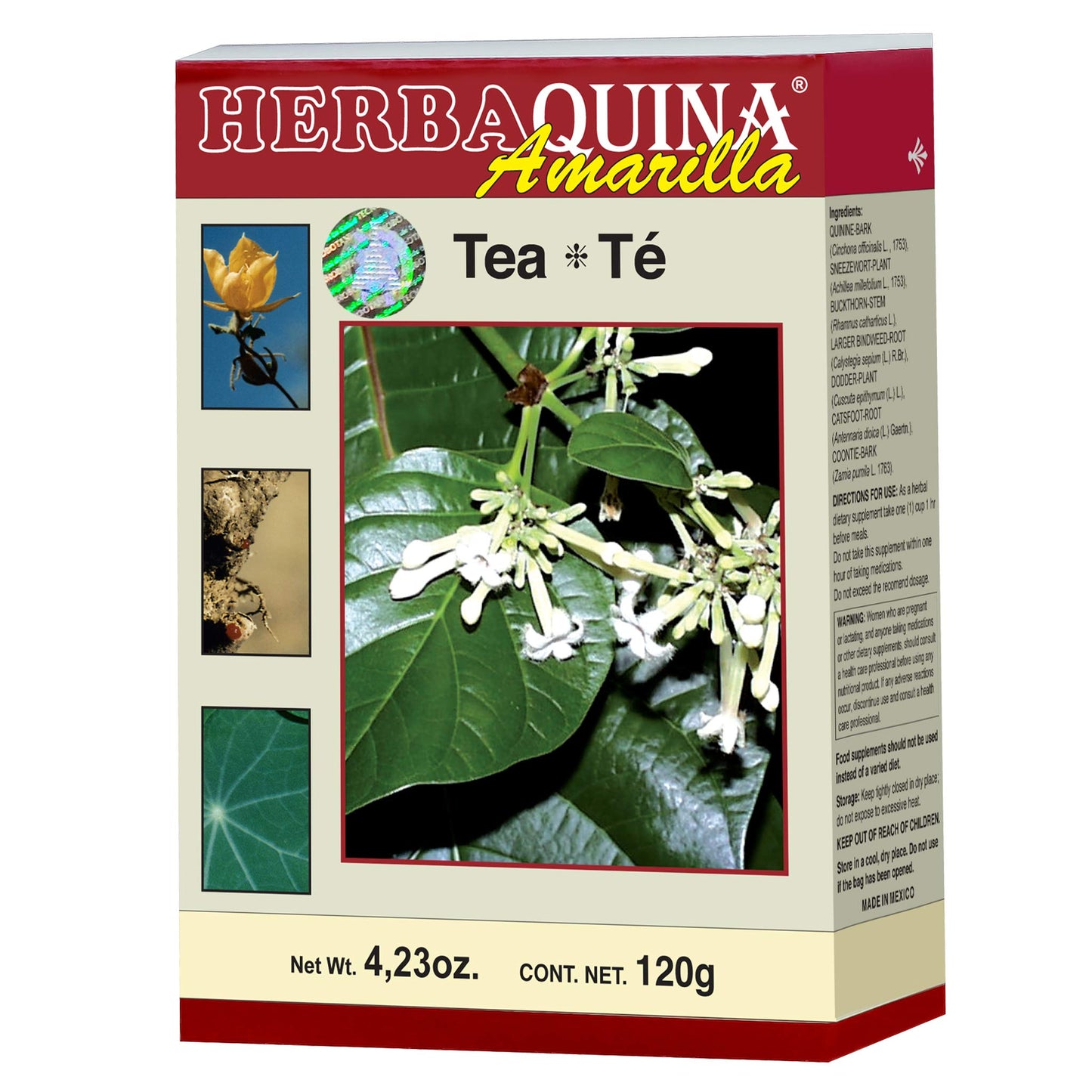Té granulado HERBAQUINA ® quina amarilla caja 120g