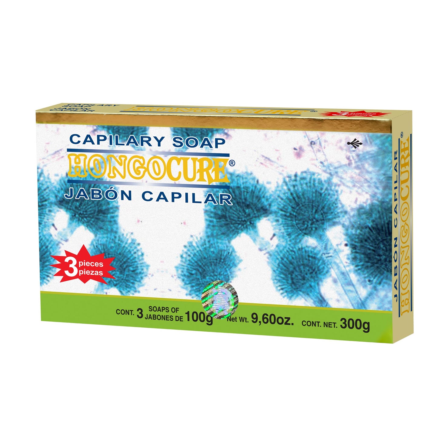 Jabón capilar HONGOCURE ® guamis, arandó y aceite de caléndula caja 3 barras