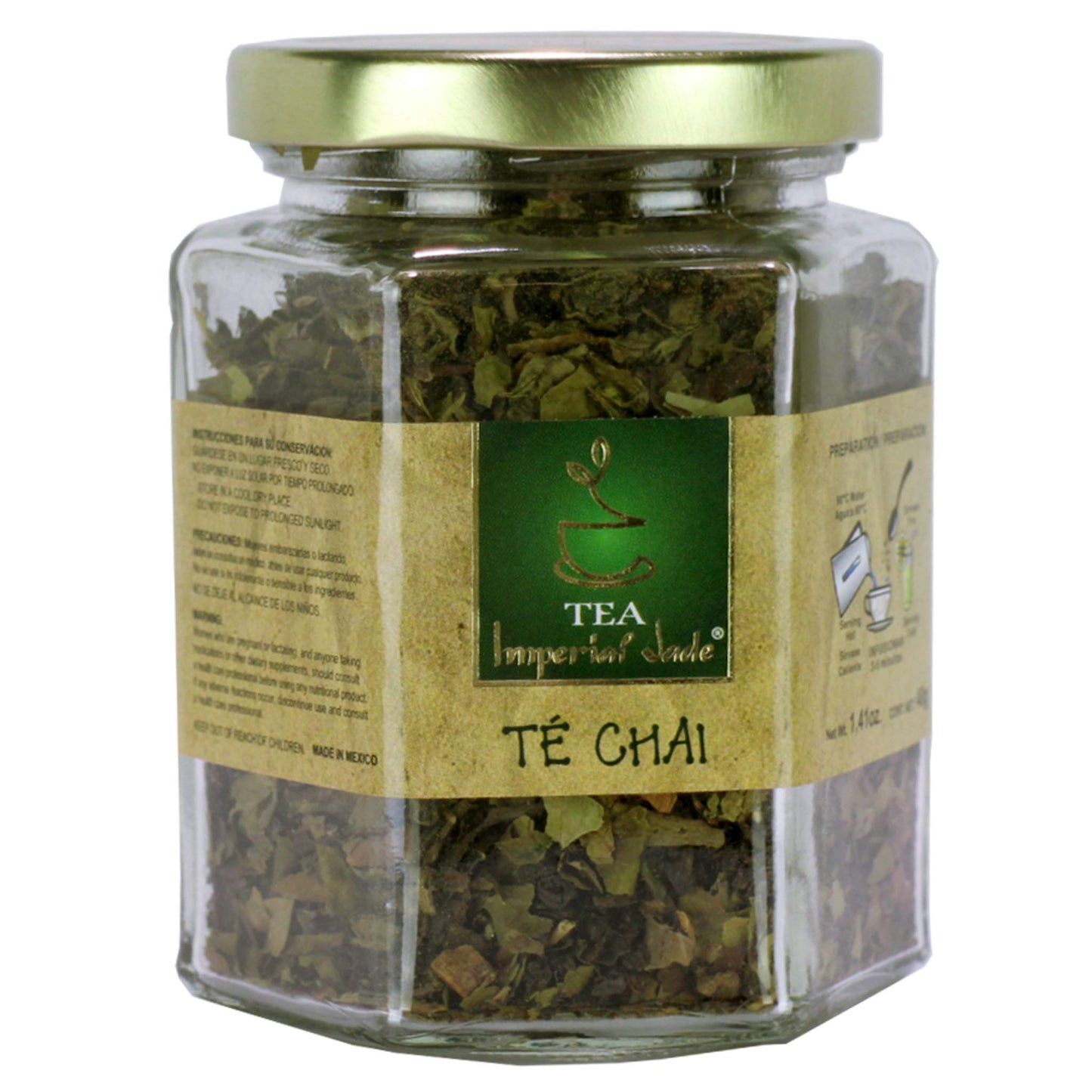 Té granulado IMPERIALJADE ® té chai frasco 40g
