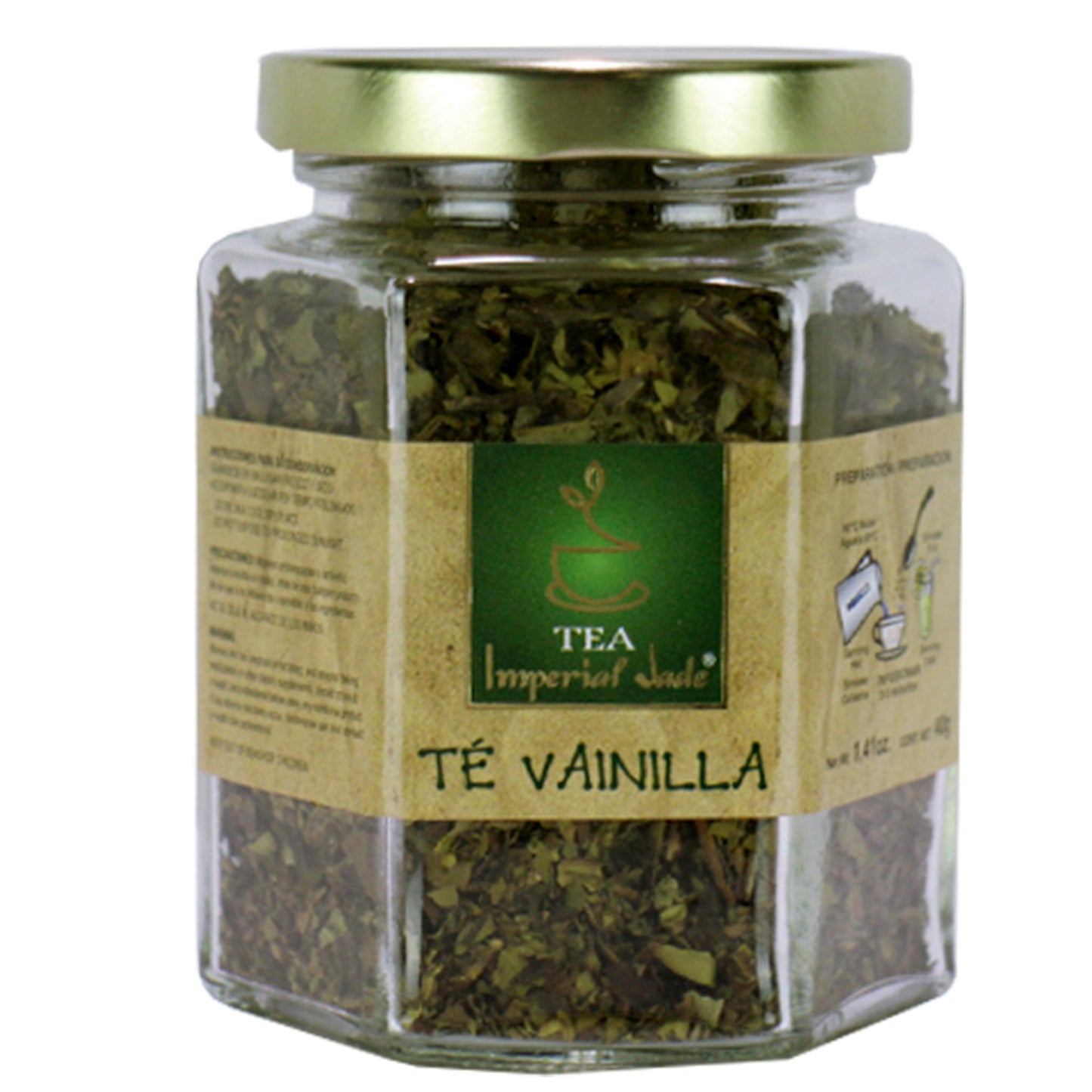 Té granulado IMPERIALJADE ® té vainilla frasco 40g