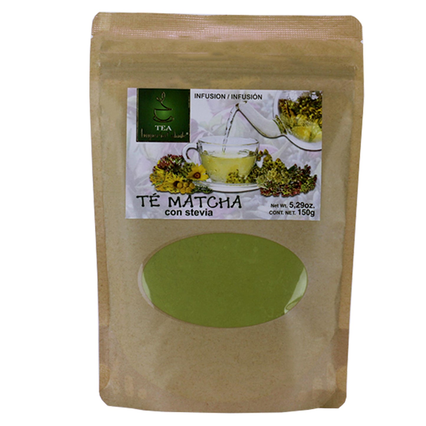 Té en polvo IMPERIALJADE ® té matcha stevia bolsa 150g