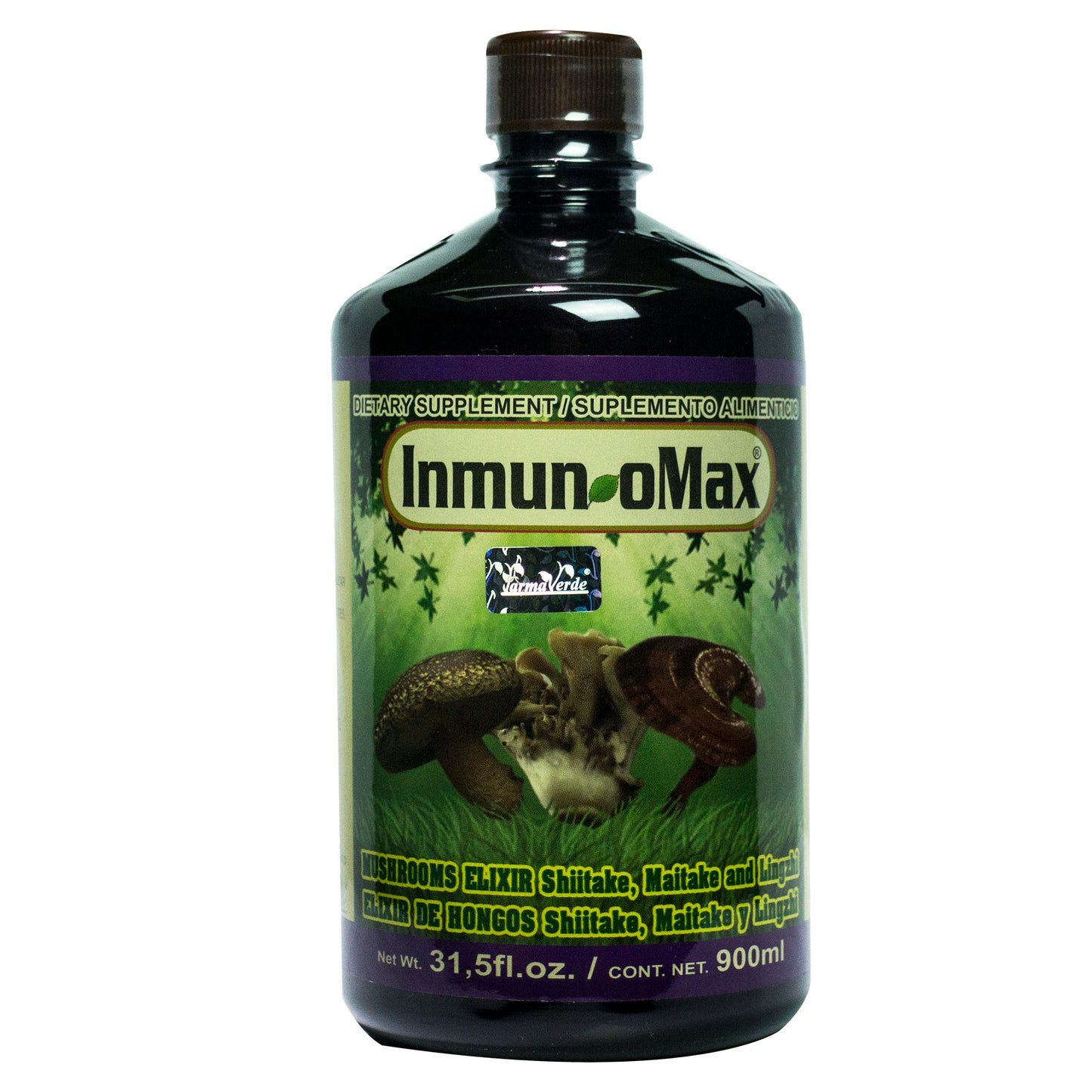 Elixir INMUNOMAX ® Hongos shiitake, maitake y lingzhi caja frasco 900ml