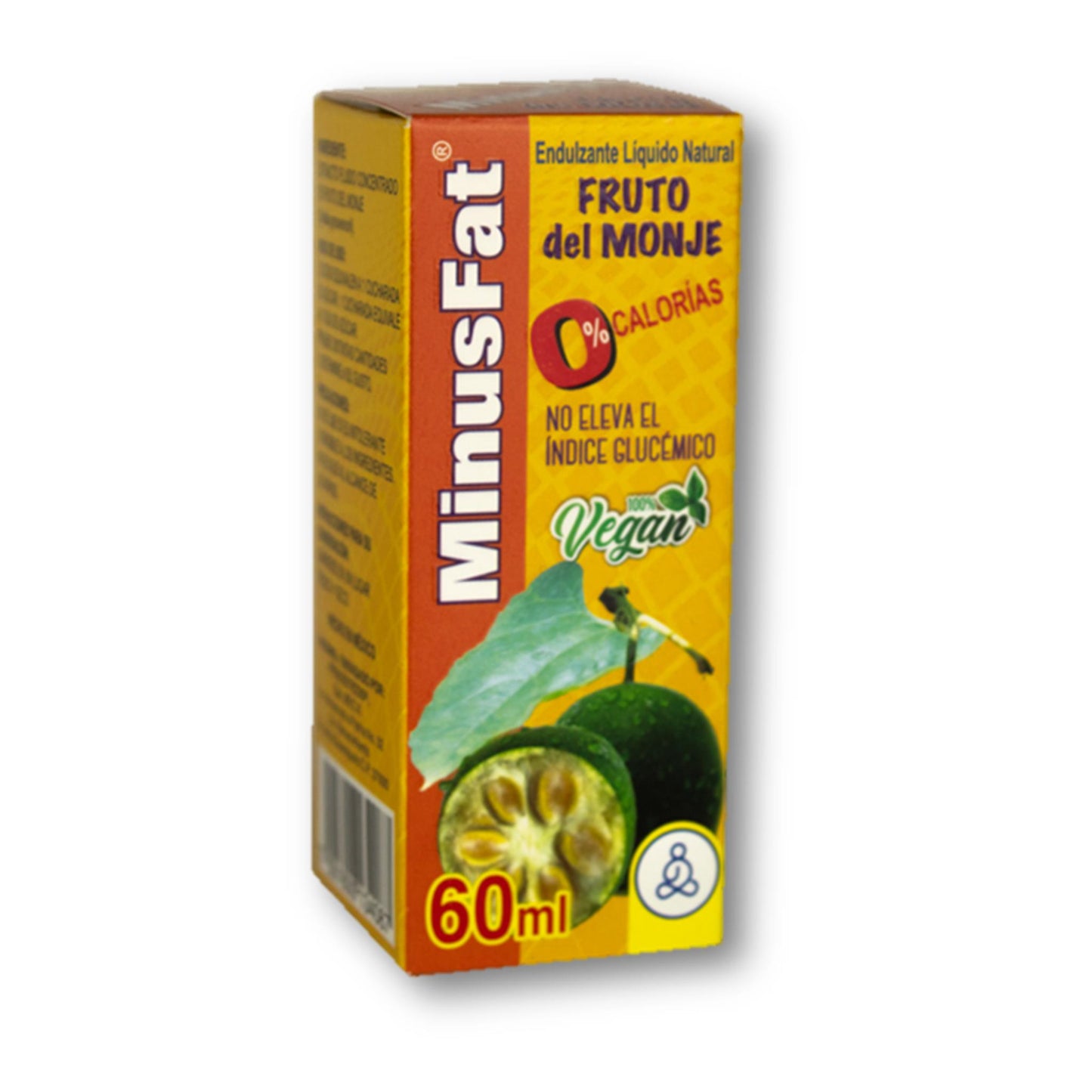 Endulzante líquido MINUSFAT ® fruto del monje caja frasco gotero 60ml